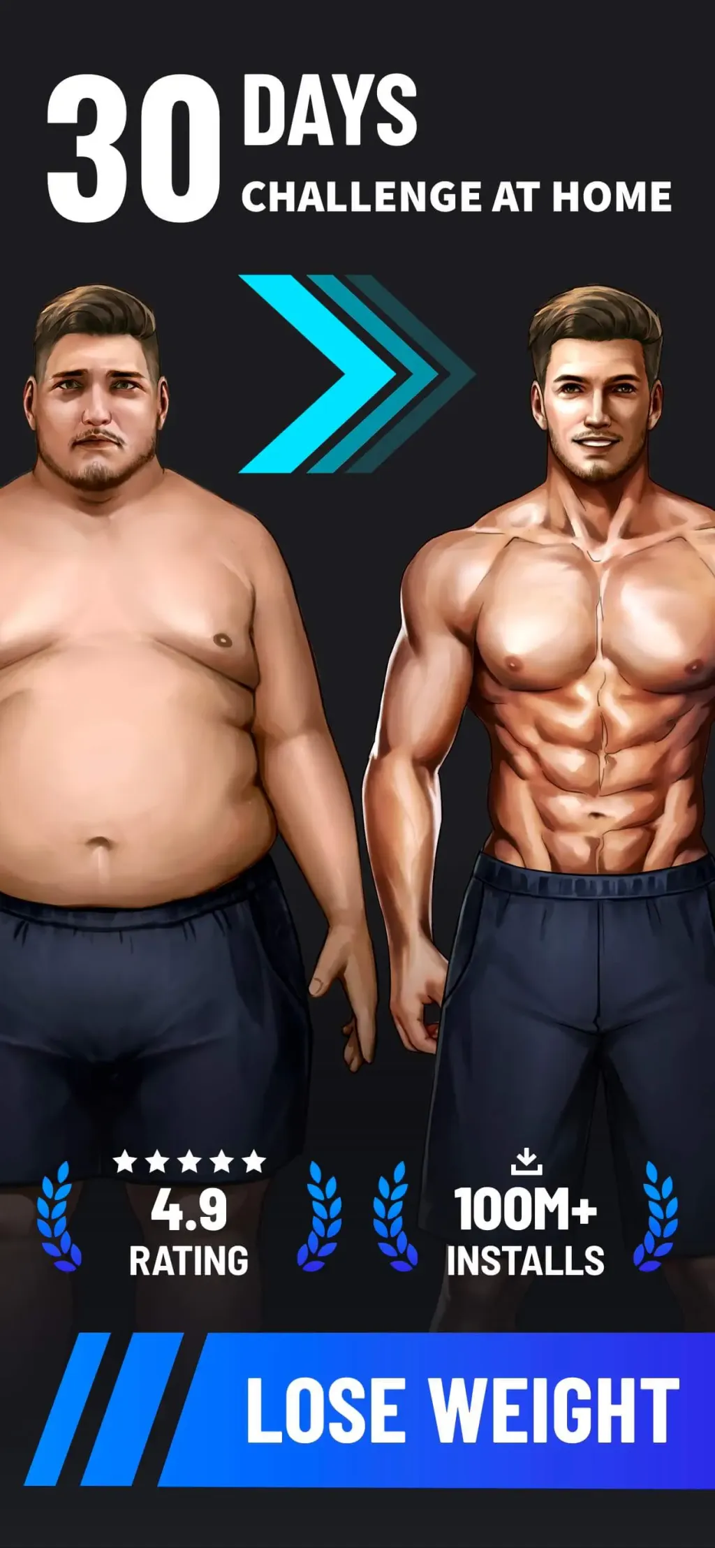 Lose Weight for Men at Home screenshot 1