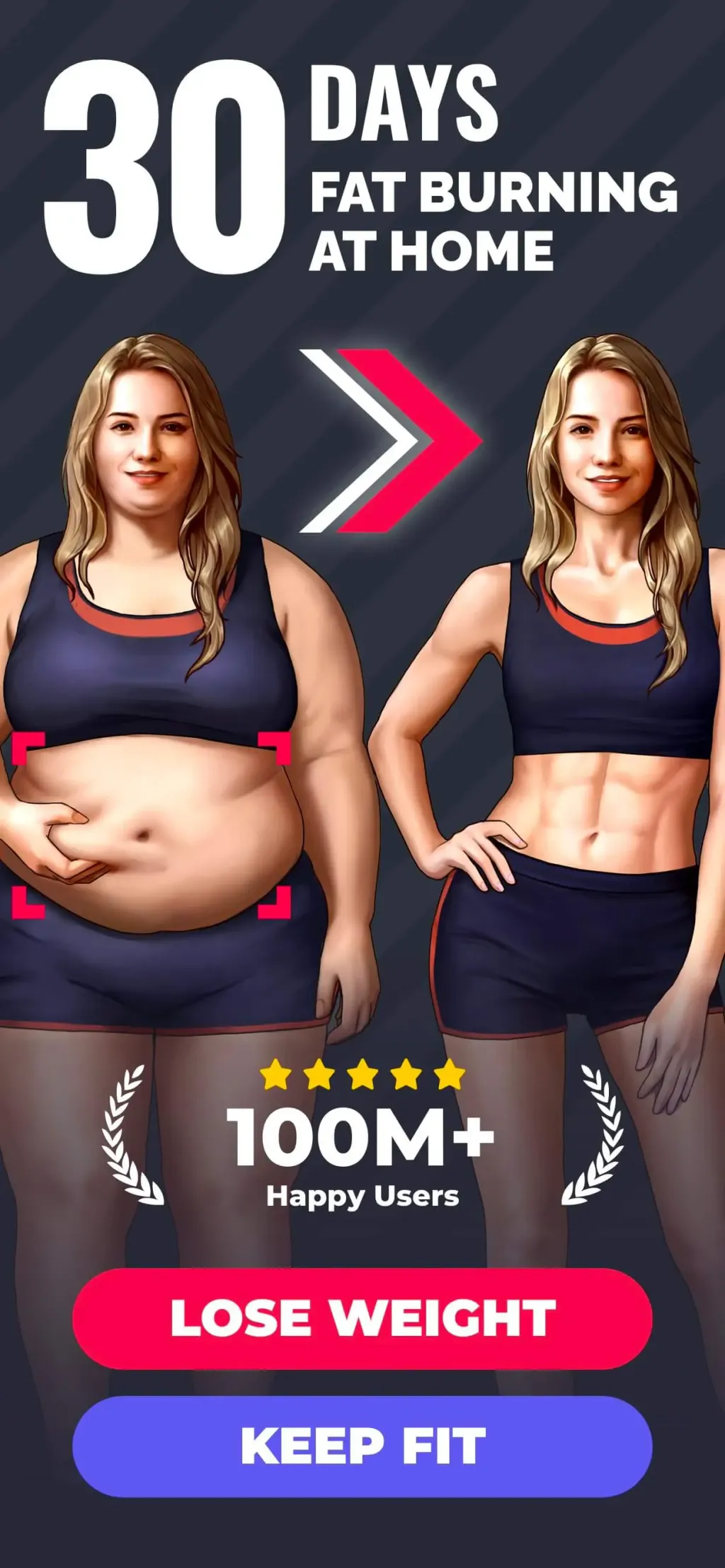Lose Weight for Women at Home App Store screenshot 1