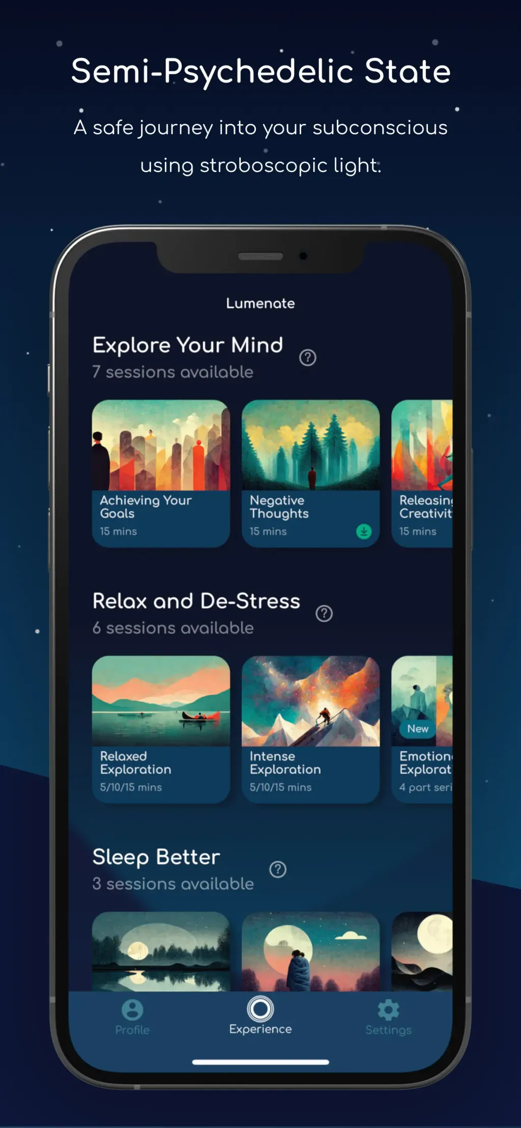 Lumenate: Explore & Relax App Store screenshot 2