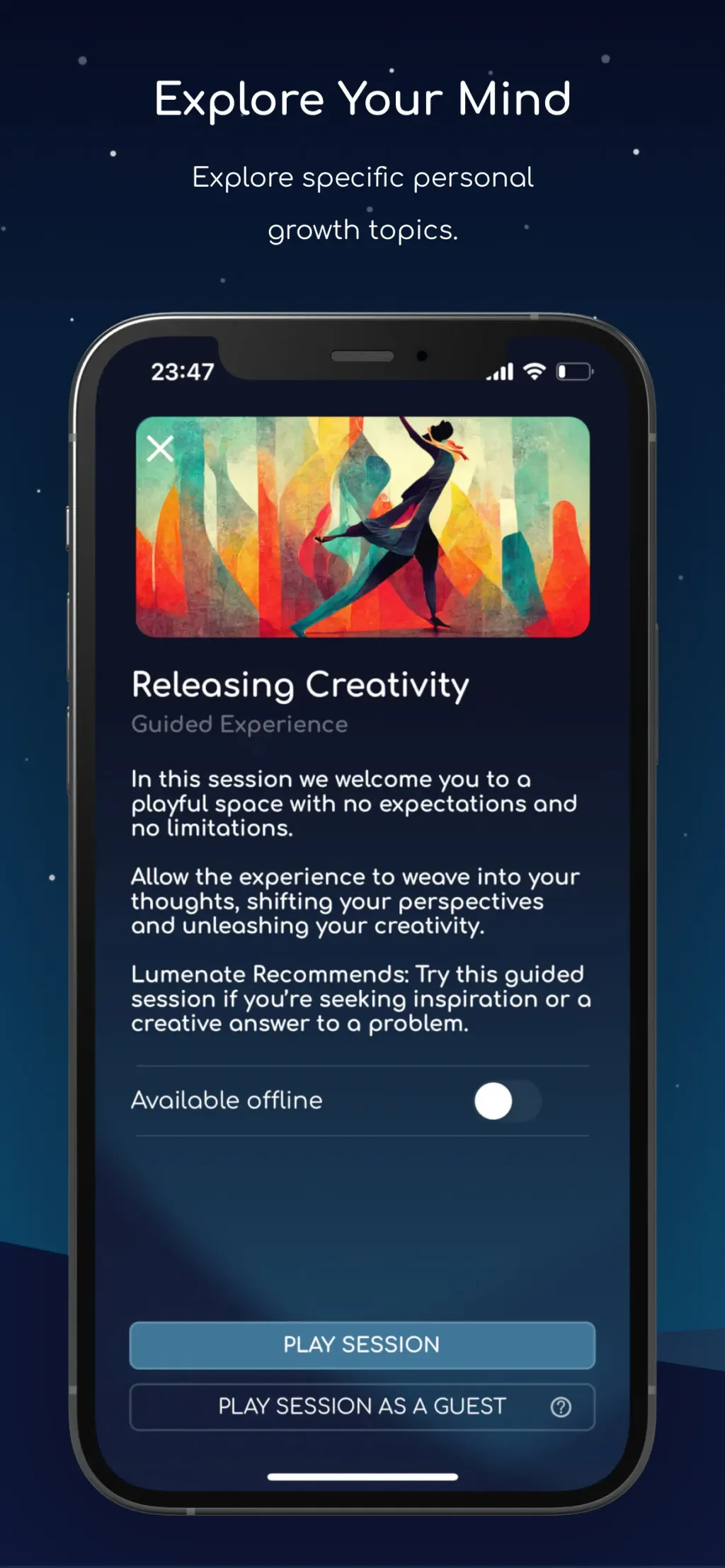 Lumenate: Explore & Relax App Store screenshot 3