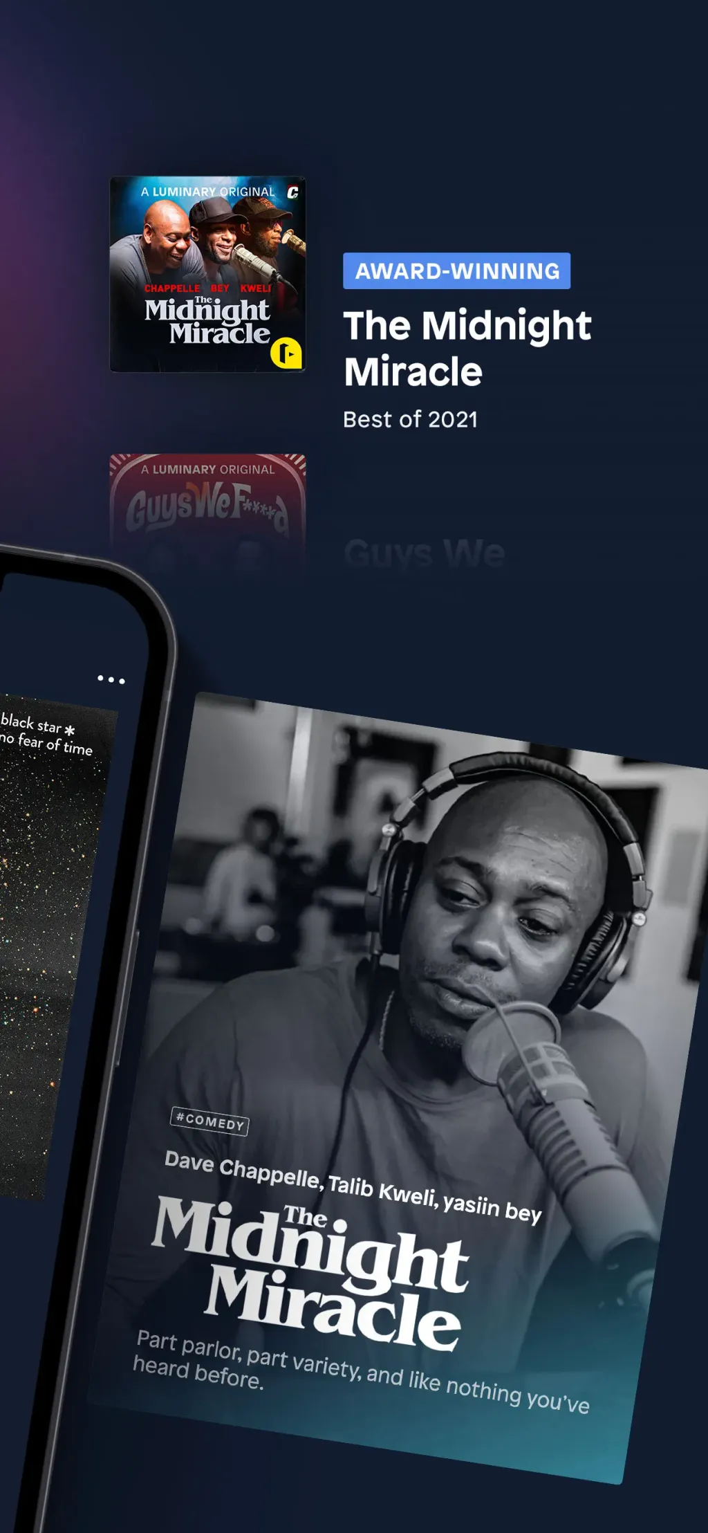 Luminary Podcasts & Originals App Store screenshot 2