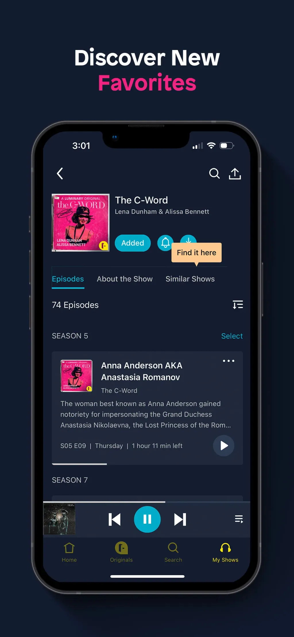 Luminary Podcasts & Originals App Store screenshot 7