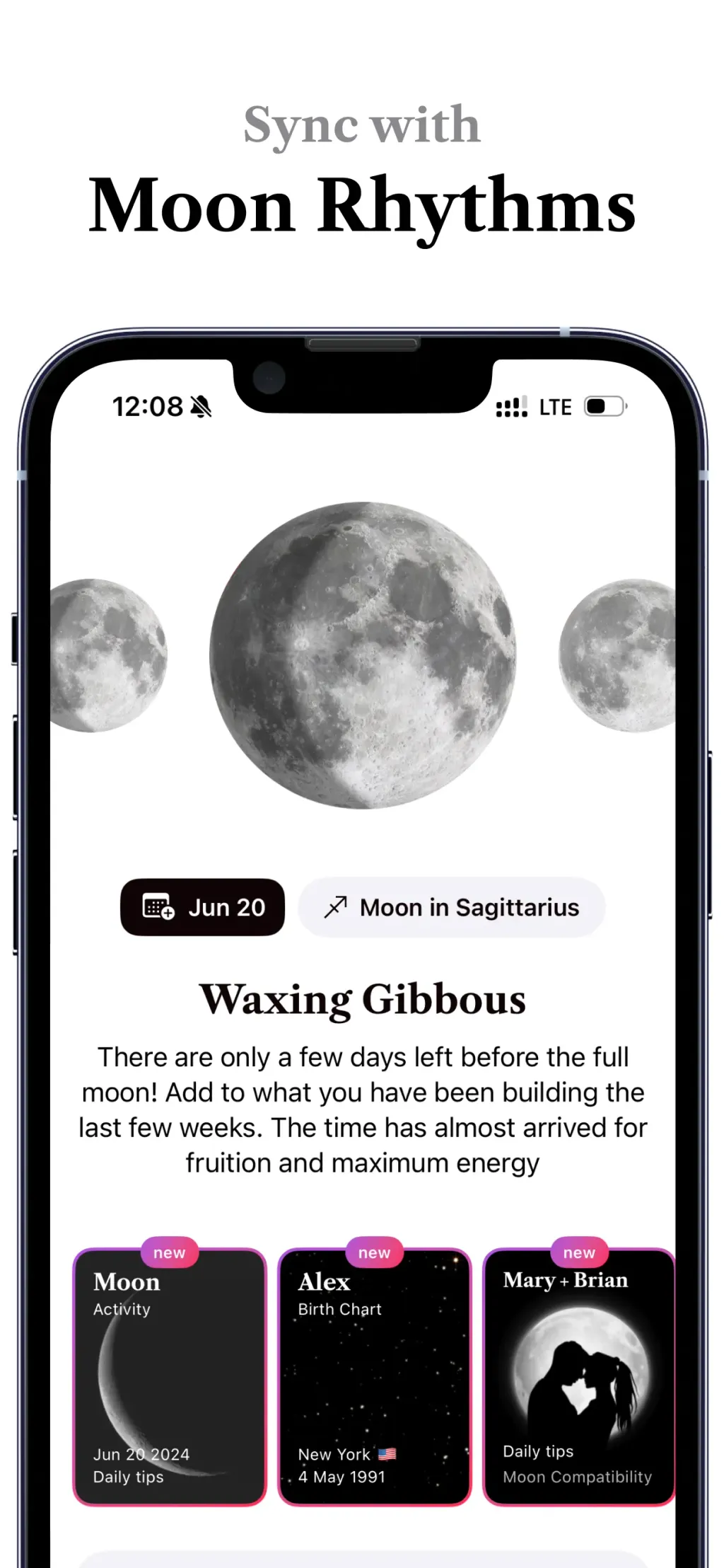 Luna: Your Moon Calendar screenshot 1