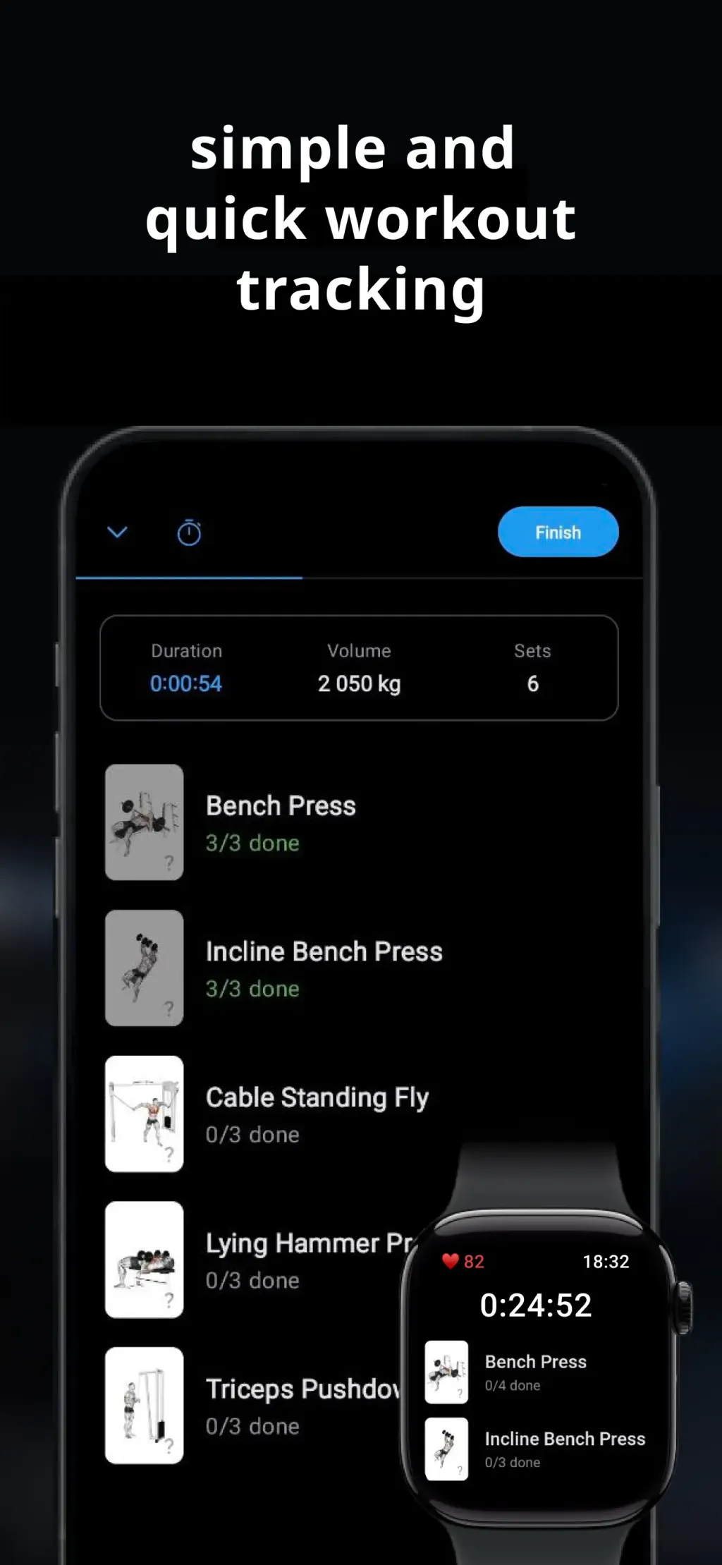 Lyfta: Gym Workout Tracker Log App Store screenshot 1