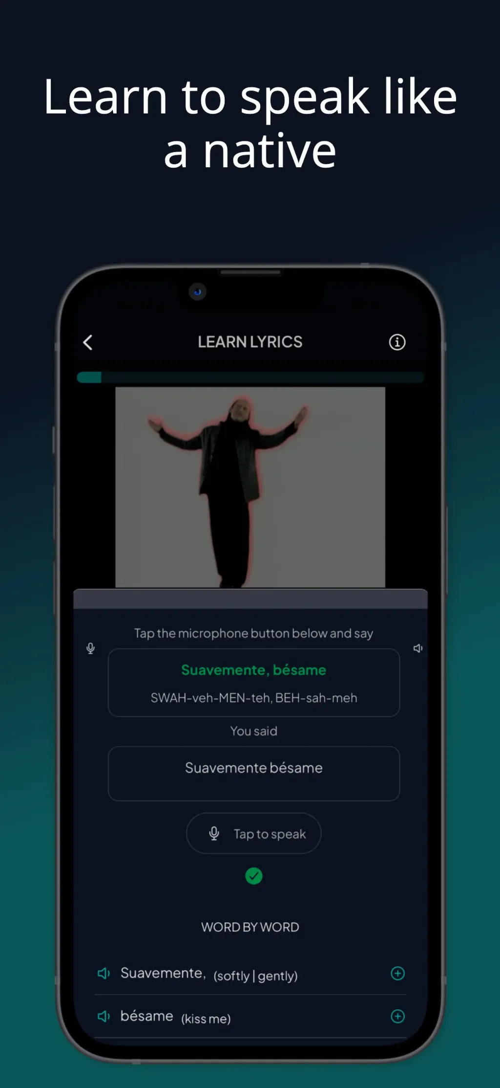 LyricFluent: Learn Languages App Store screenshot 6
