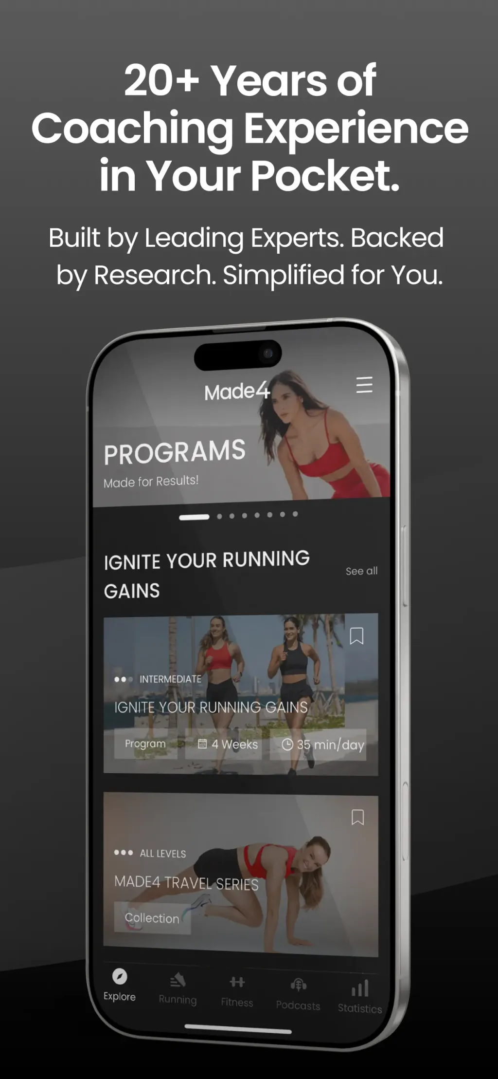 Made4 - Fitness & Running screenshot 1