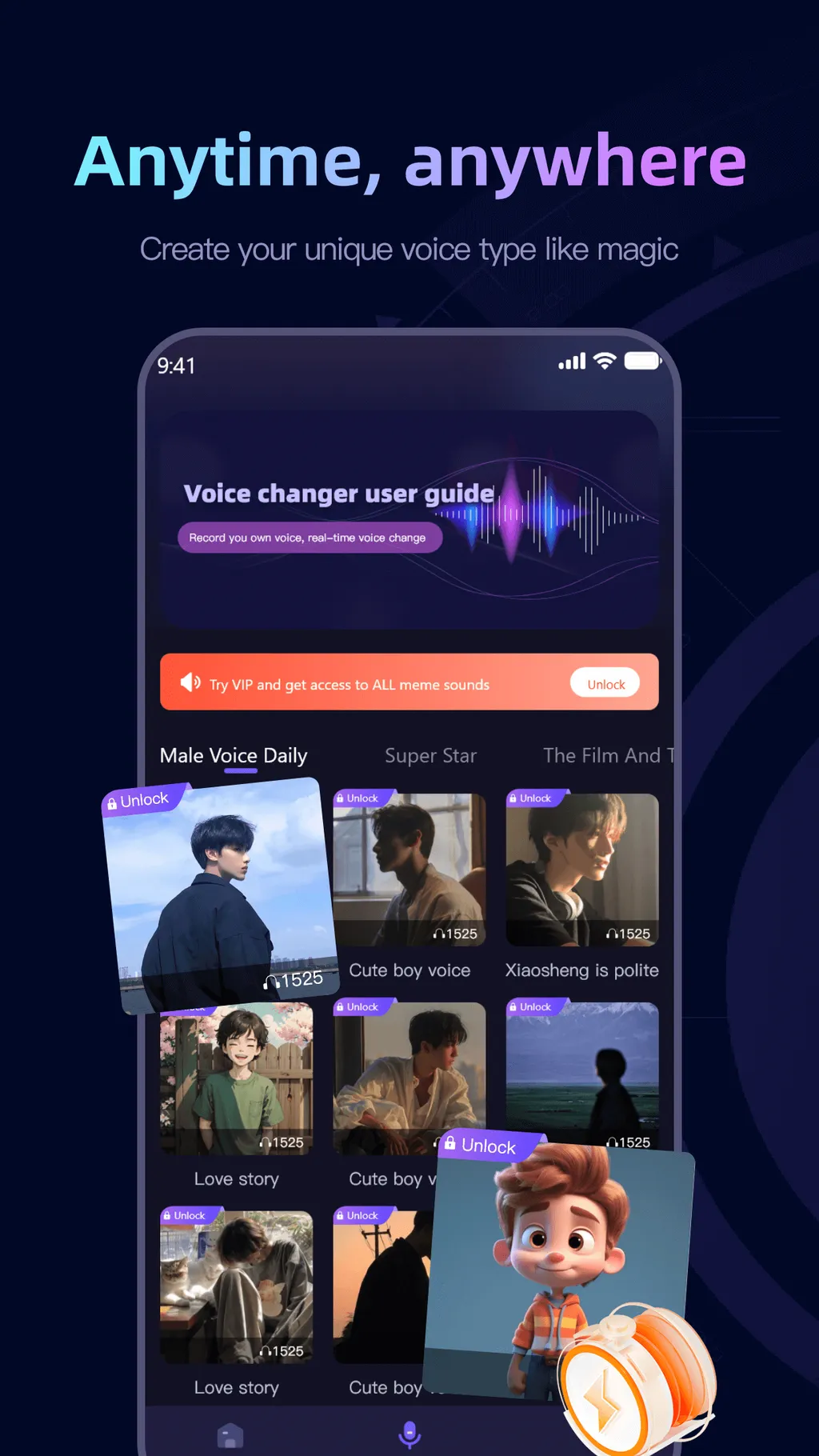 Magic Voice Changer Pro App Store screenshot 3