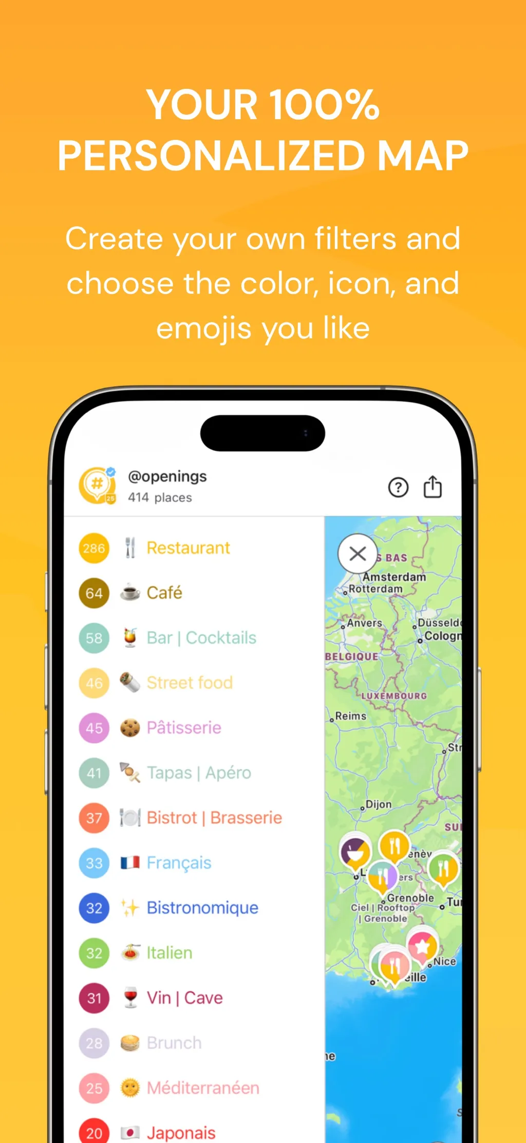 Mapstr – Save & Follow Places App Store screenshot 2