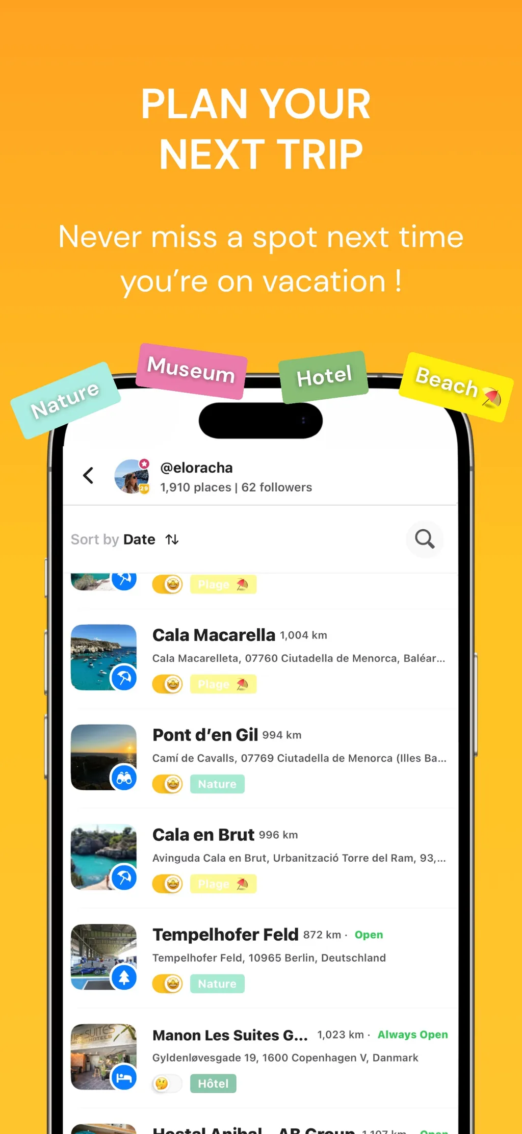 Mapstr – Save & Follow Places App Store screenshot 4