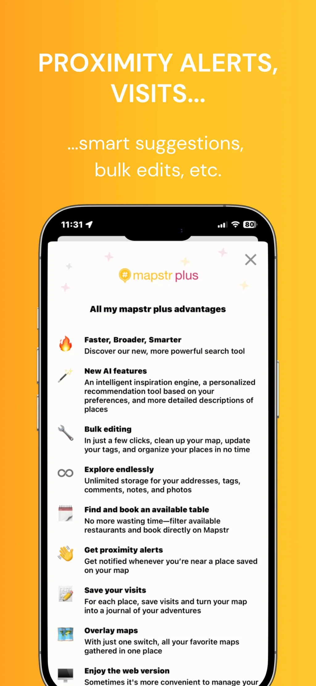 Mapstr – Save & Follow Places App Store screenshot 9