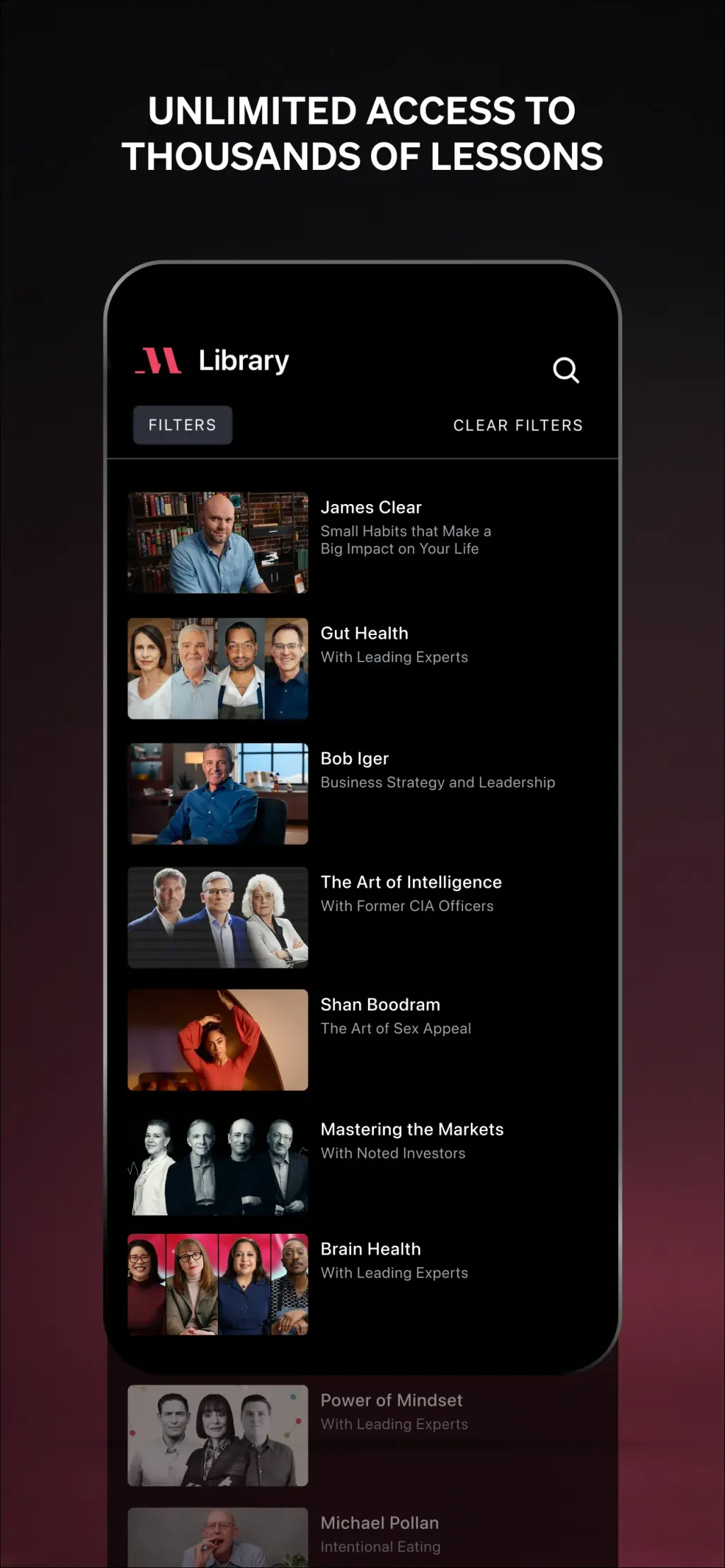 MasterClass: Online Classes App Store screenshot 2