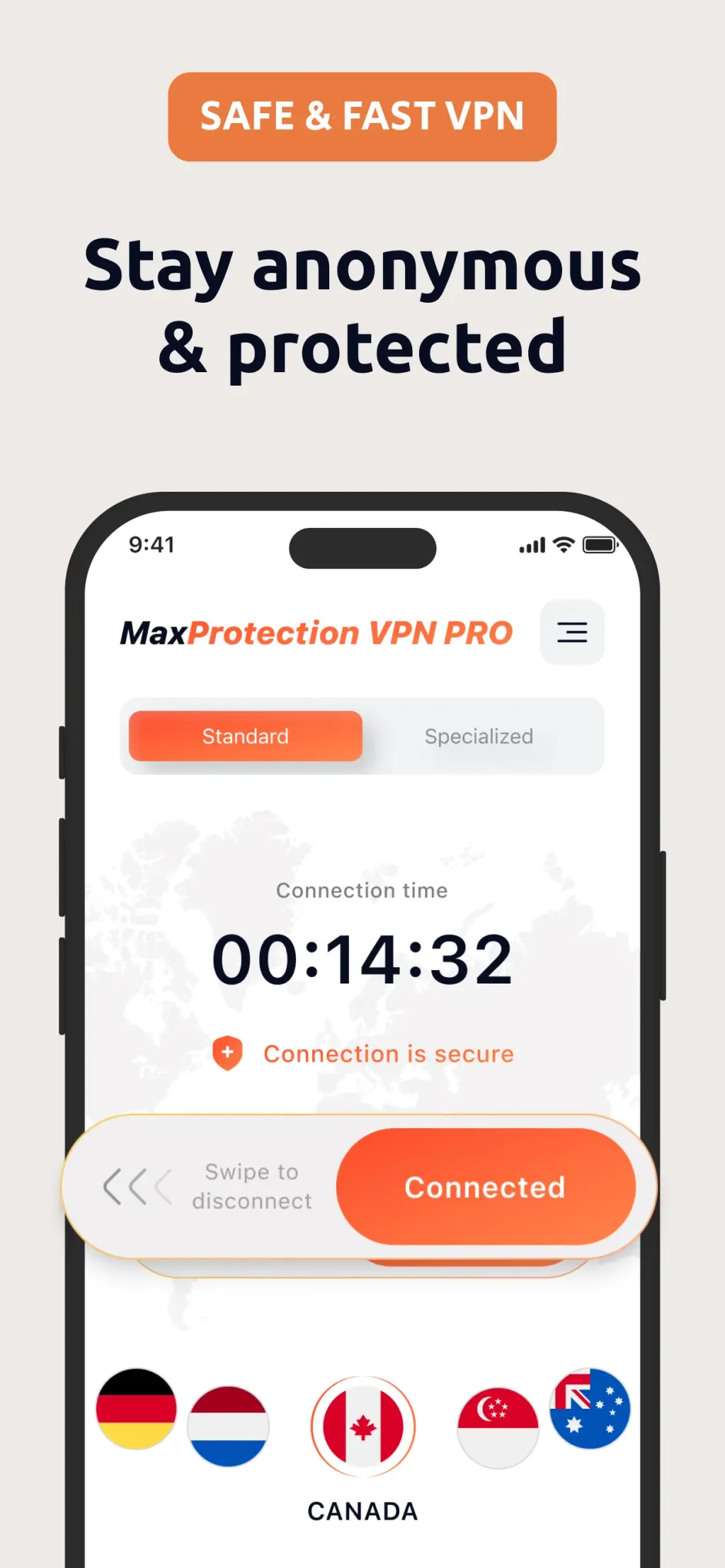 MaxProtection VPN PRO App Store screenshot 2