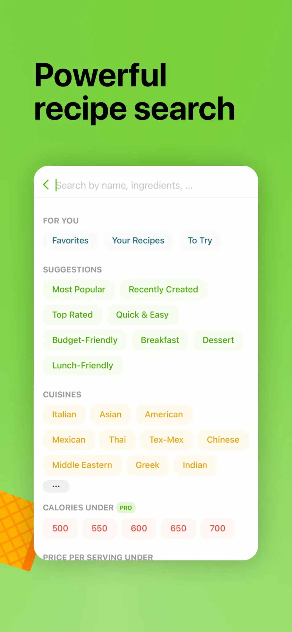 Mealime Meal Plans & Recipes App Store screenshot 5
