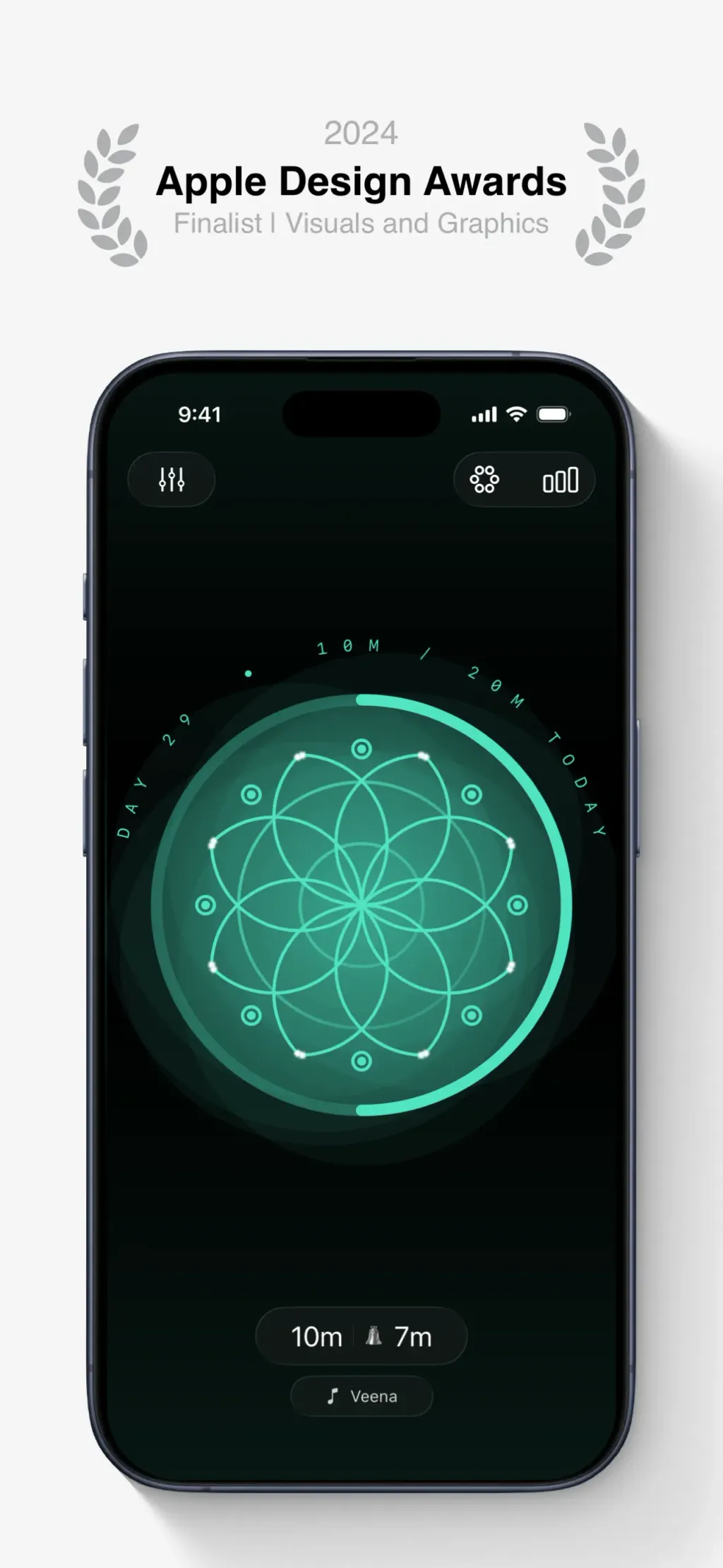 Meditate - Mindfulness app App Store screenshot 1