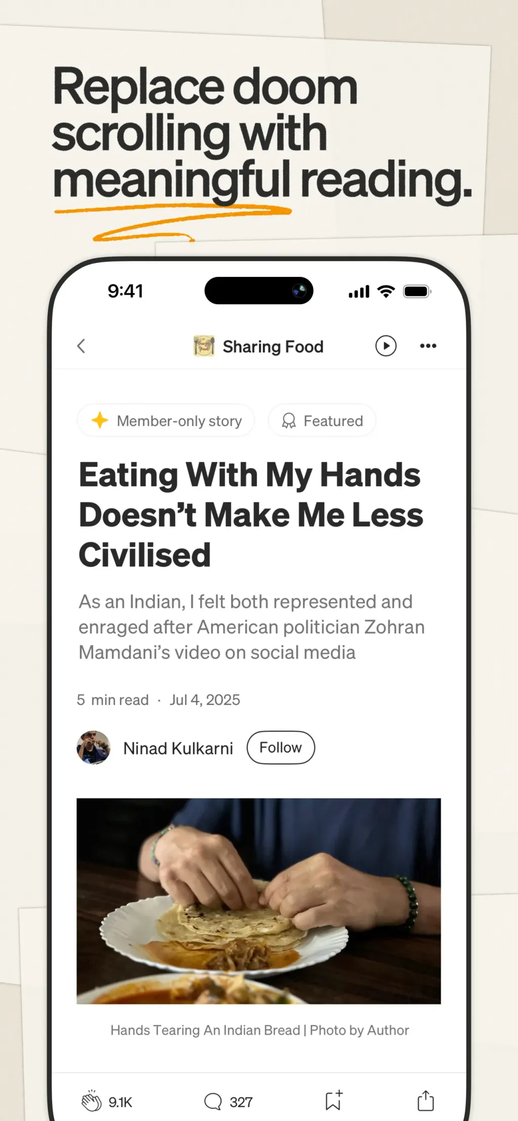 Medium: Read & Write Stories App Store screenshot 1