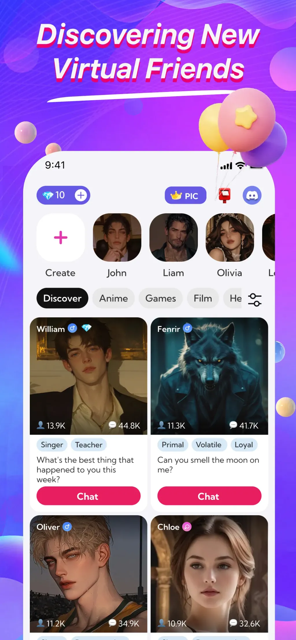 MeetAI:Chat with AI Friend screenshot 2