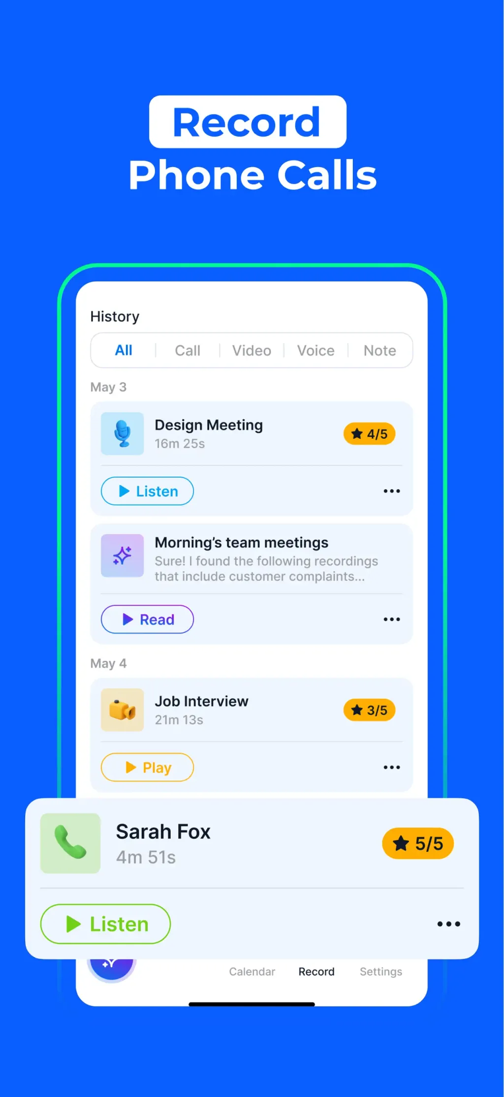 AI Note Taker - flick App Store screenshot 9
