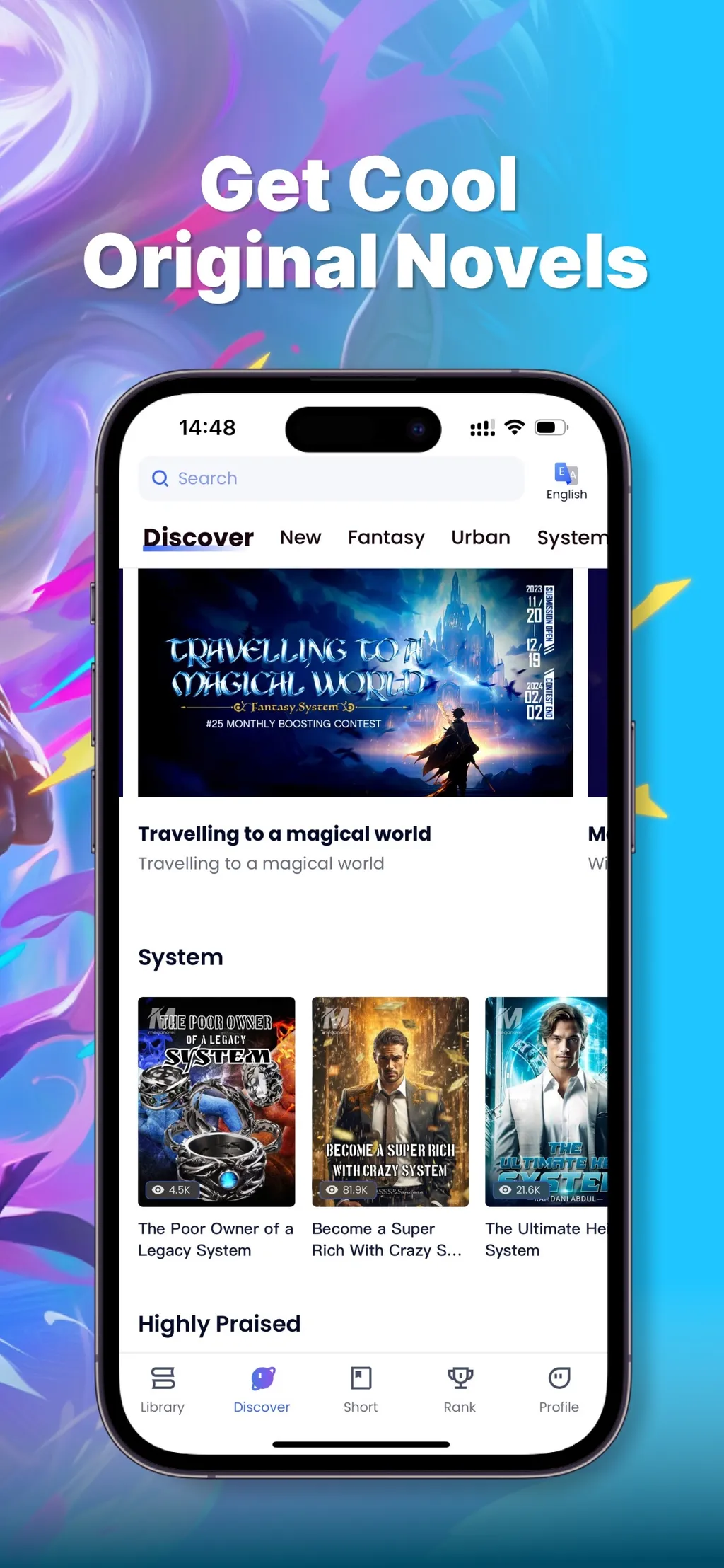 MegaNovel - fiction & webtoon App Store screenshot 2