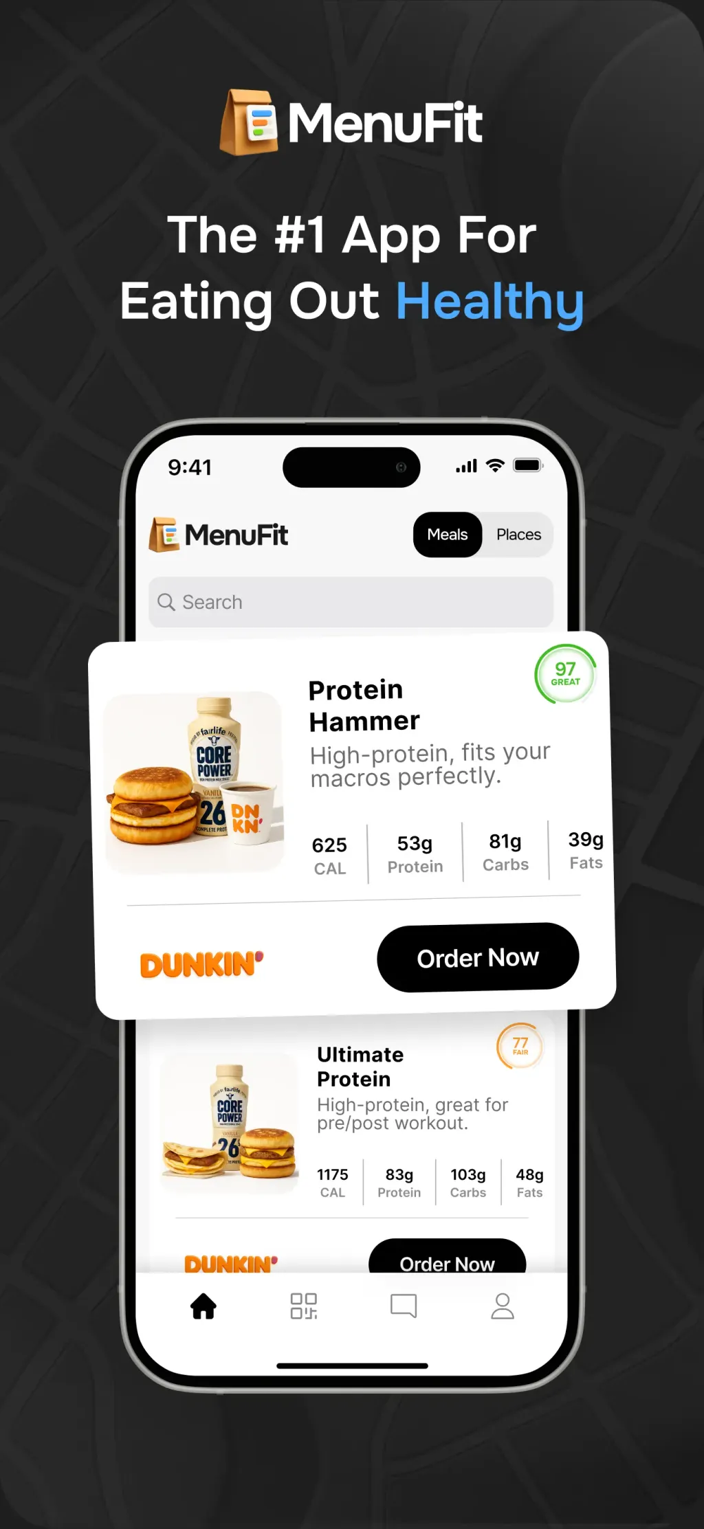 MenuFit - Healthy Eating Out screenshot 1