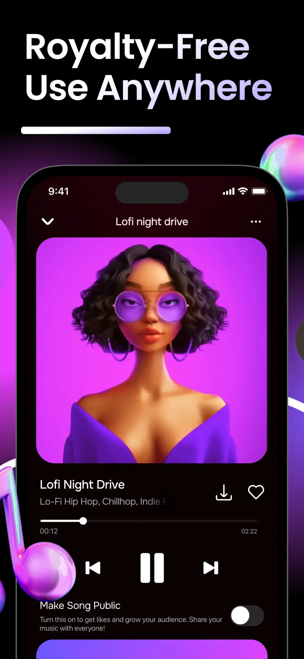 MIA: AI Song Generator App Store screenshot 3