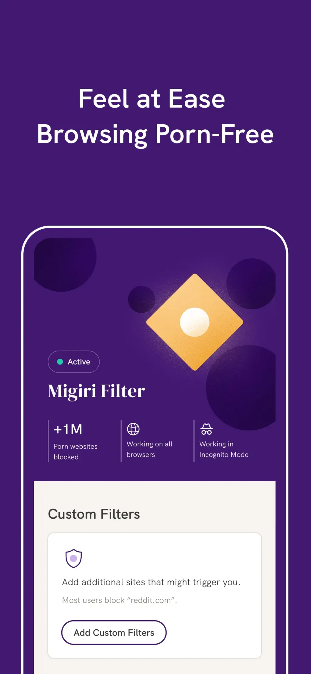 Migiri: Adult Content Blocker App Store screenshot 4