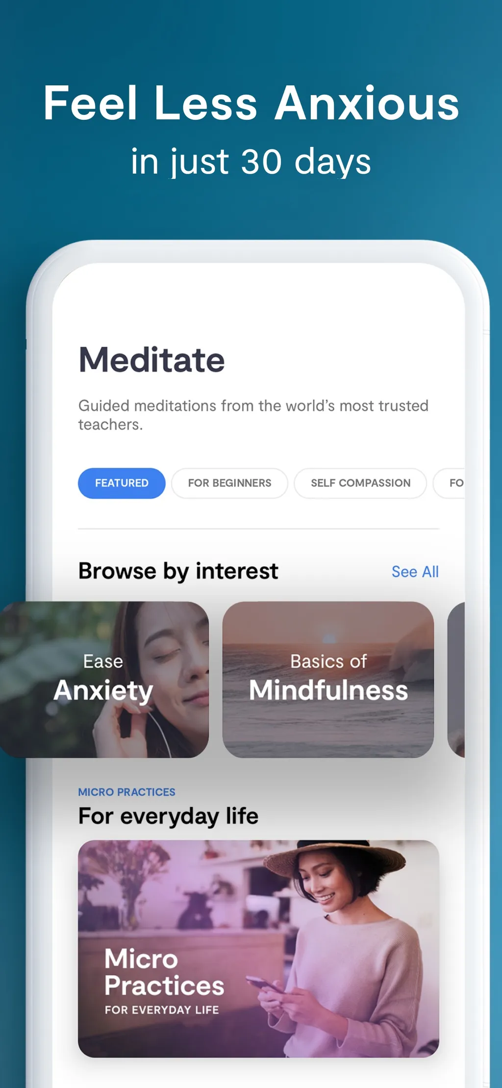 Mindfulness.com Meditation App screenshot 1