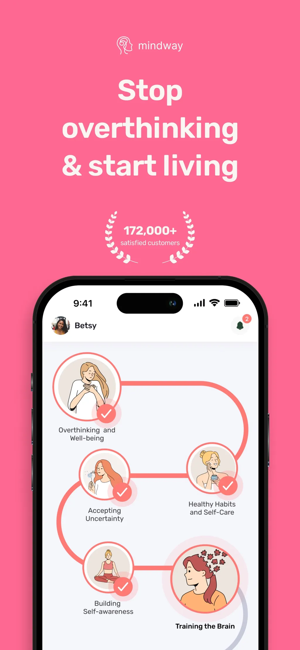 Mindway: Stop Overthinking App Store screenshot 1