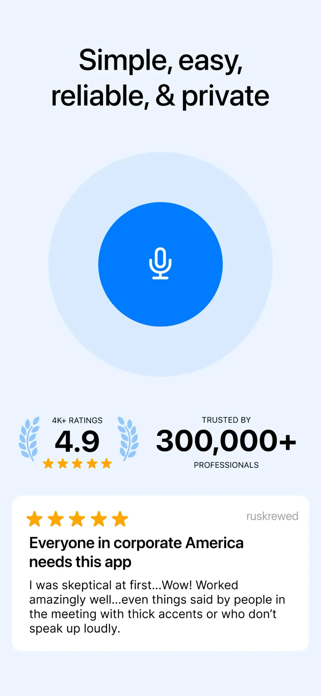 Minutes: AI Meeting Note Taker App Store screenshot 3