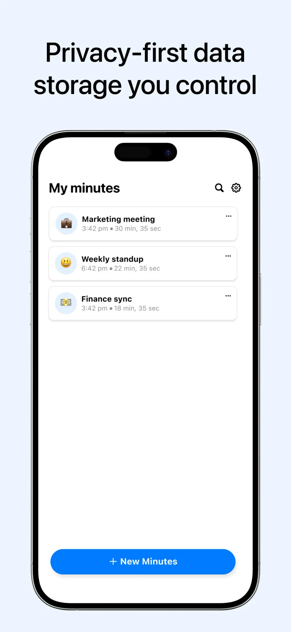 Minutes: AI Meeting Note Taker App Store screenshot 6