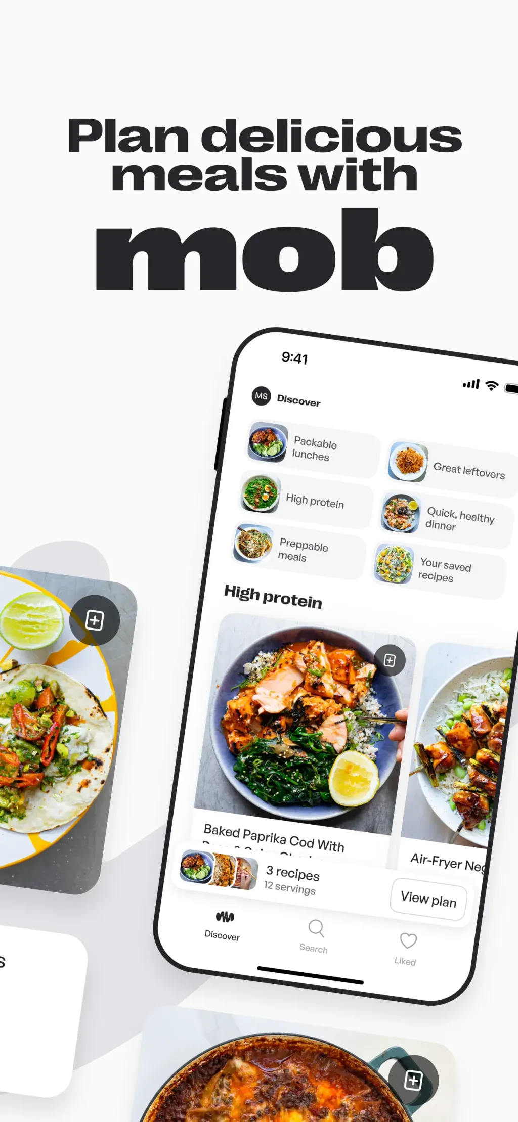 Mob: Meal Planner and Recipes screenshot 1