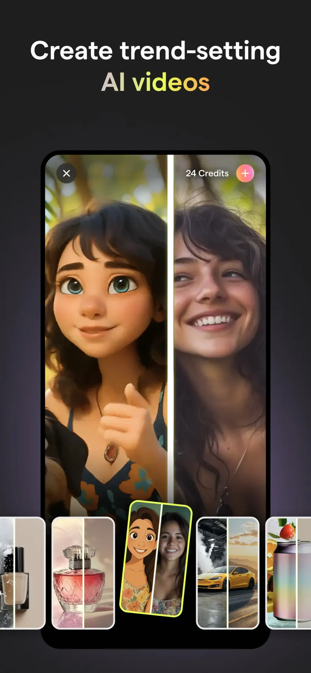 Mojo: AI Video & Reels Editor App Store screenshot 1