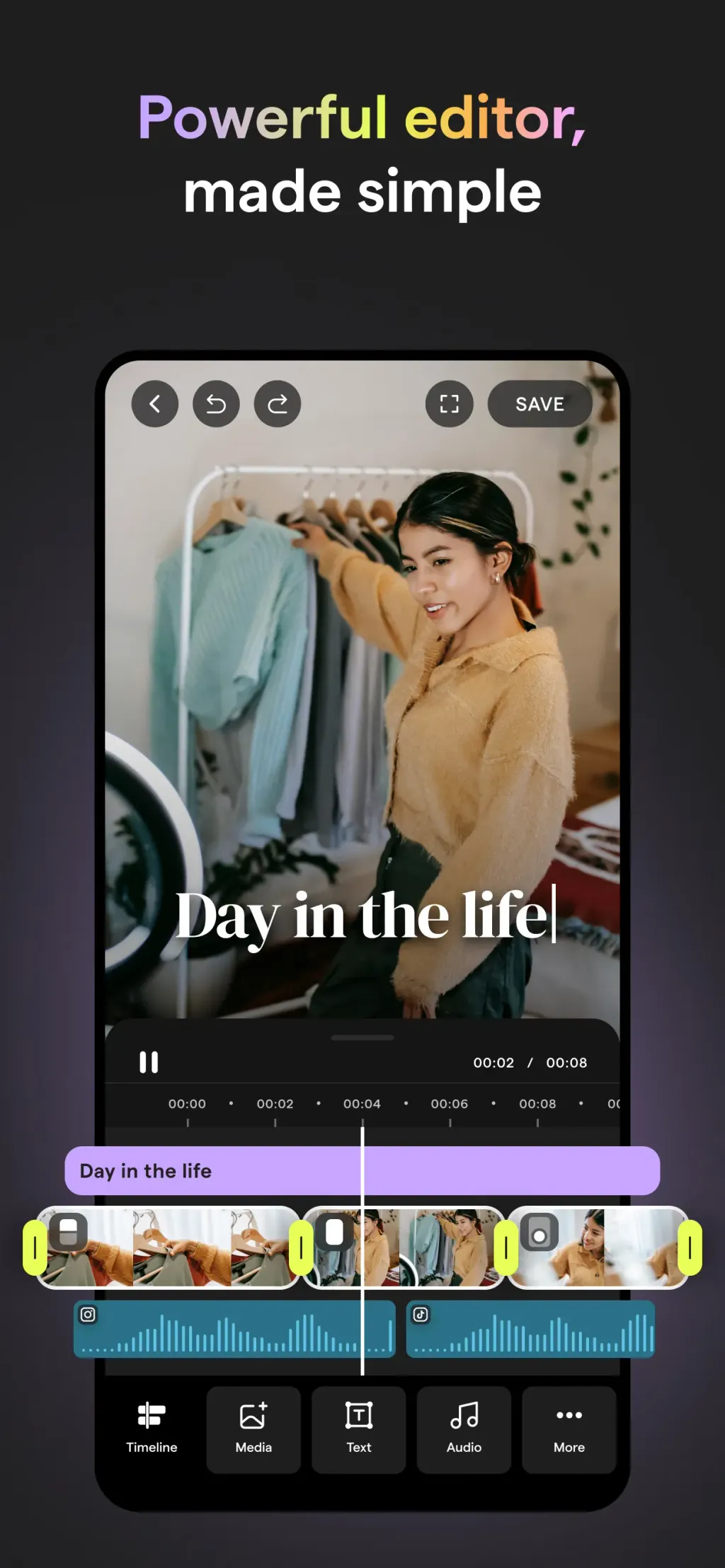 Mojo: AI Video & Reels Editor screenshot 1