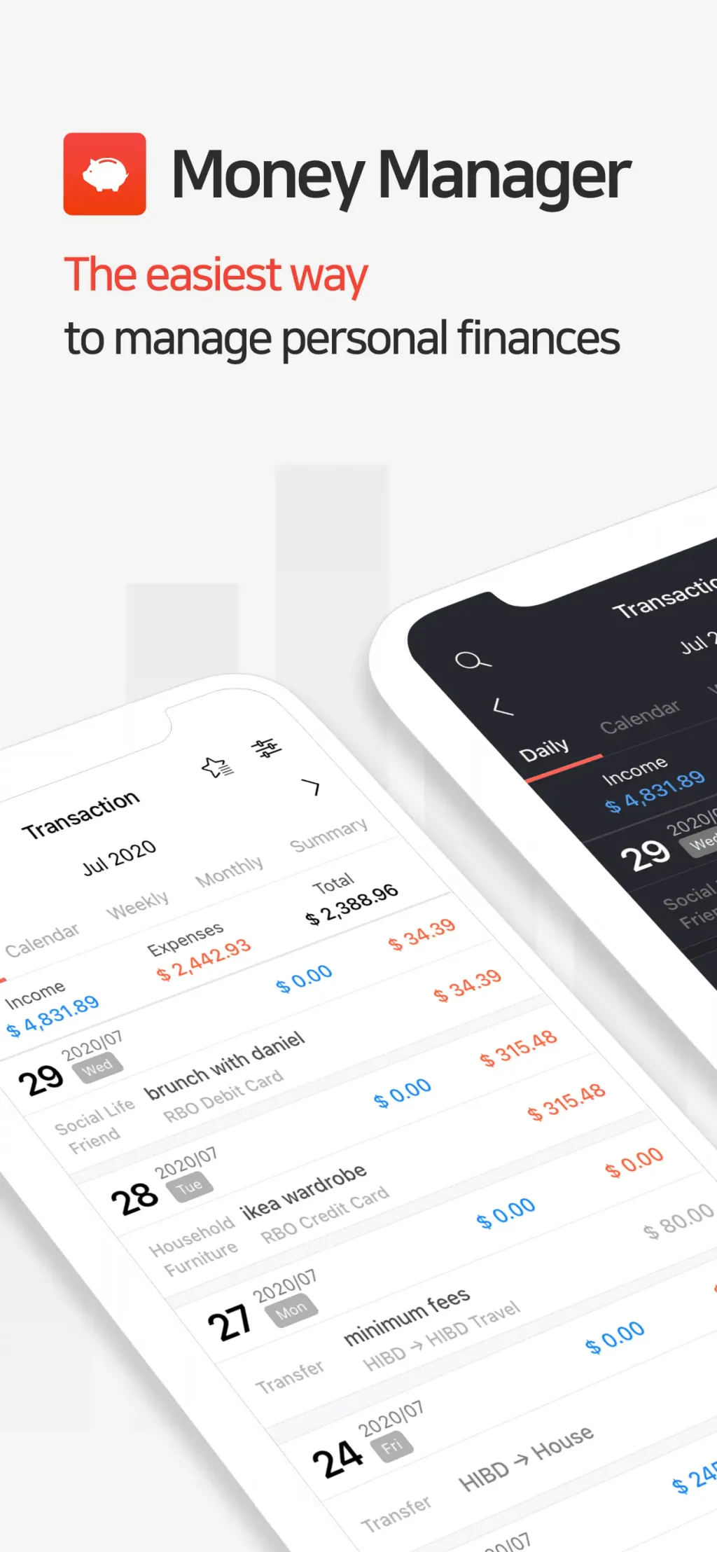 Money Manager Expense & Budget screenshot 1