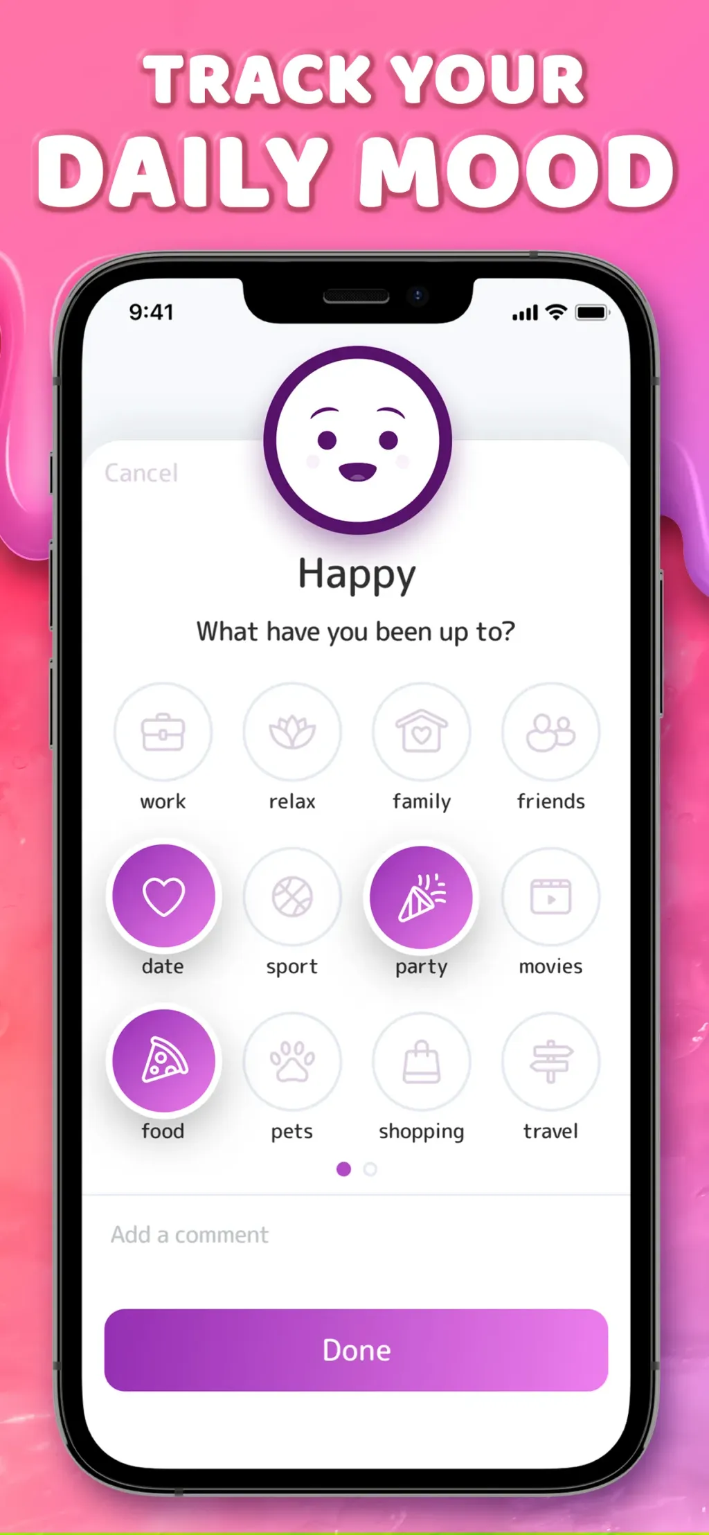 Mood Balance:Self Care Tracker screenshot 1