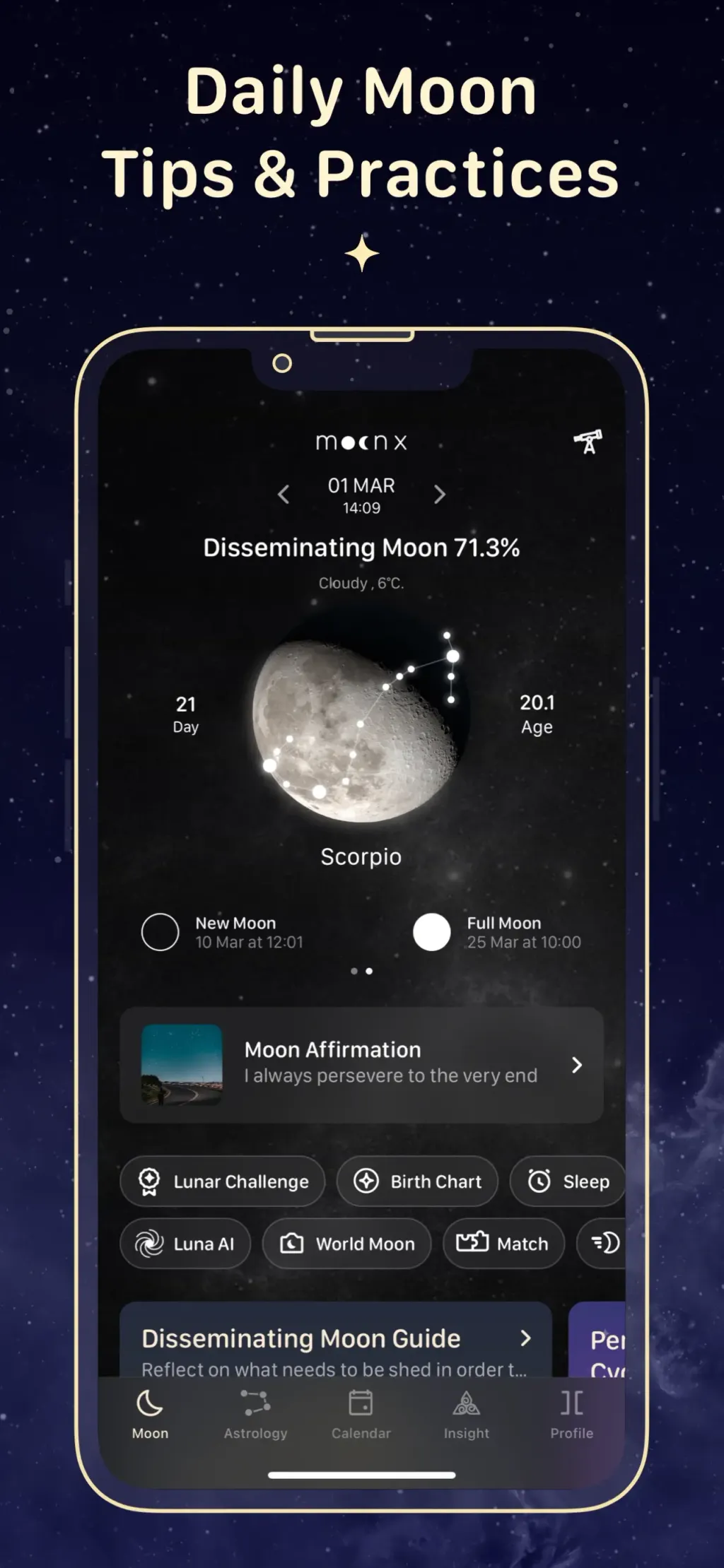 Moon Calendar — MoonX App Store screenshot 2