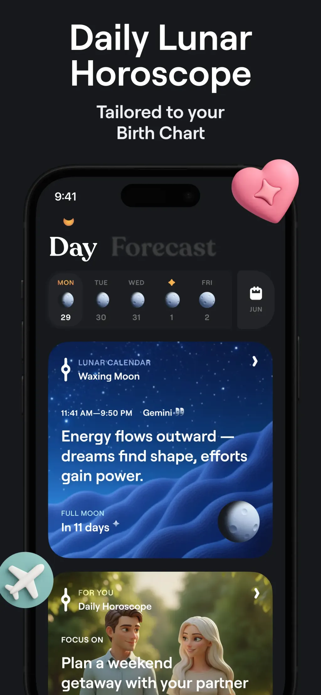 Moonly: Moon Phases & Calendar screenshot 3