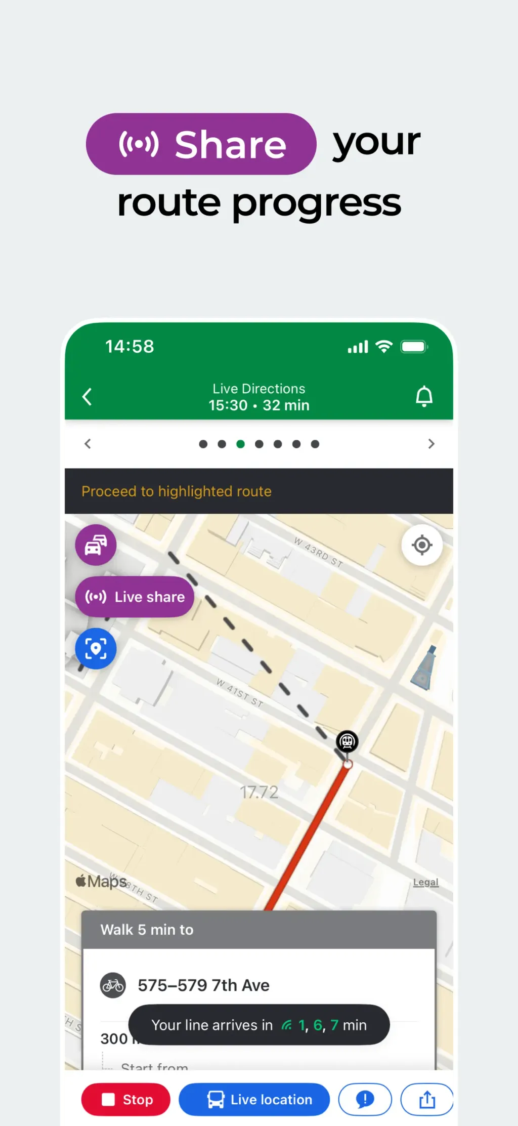 Moovit: All Transit Options App Store screenshot 4