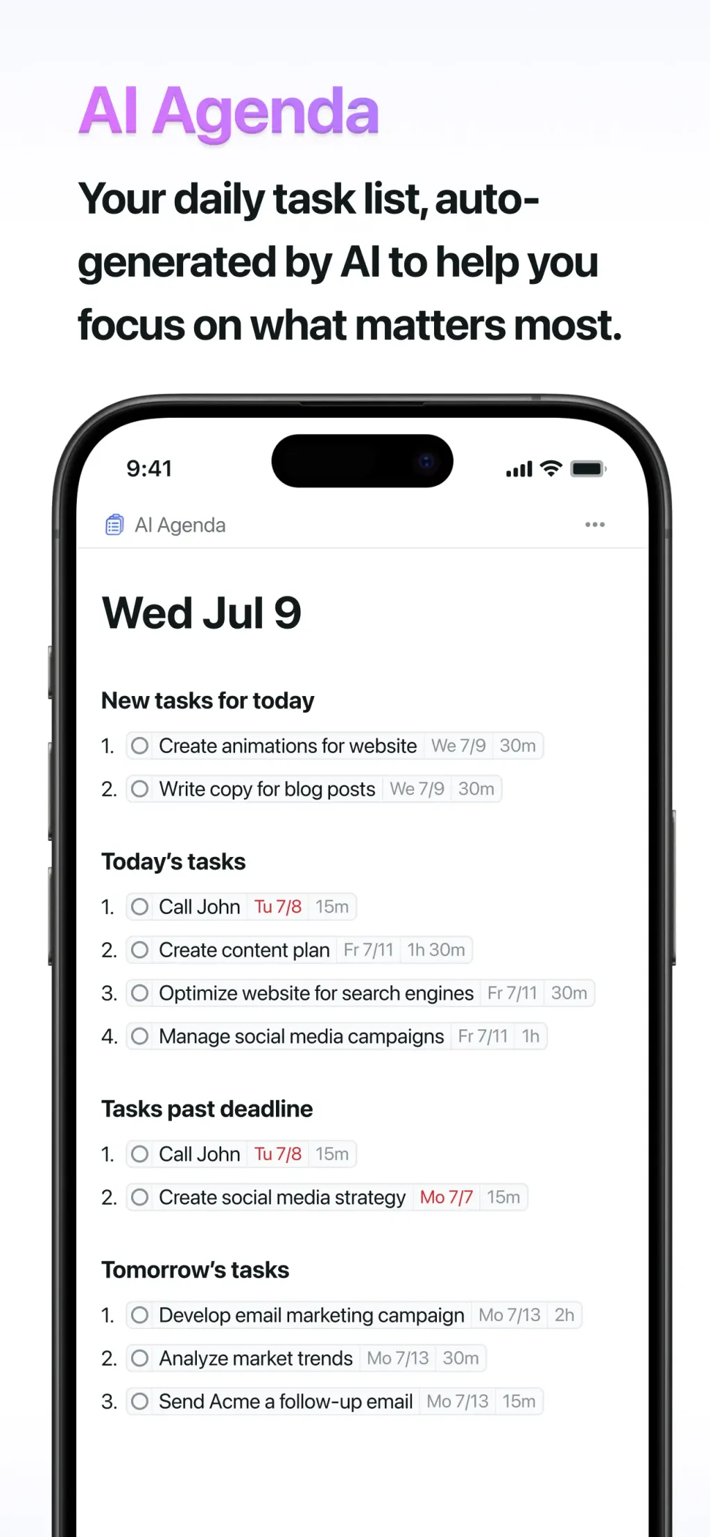 Motion: Tasks & AI Scheduling screenshot 1