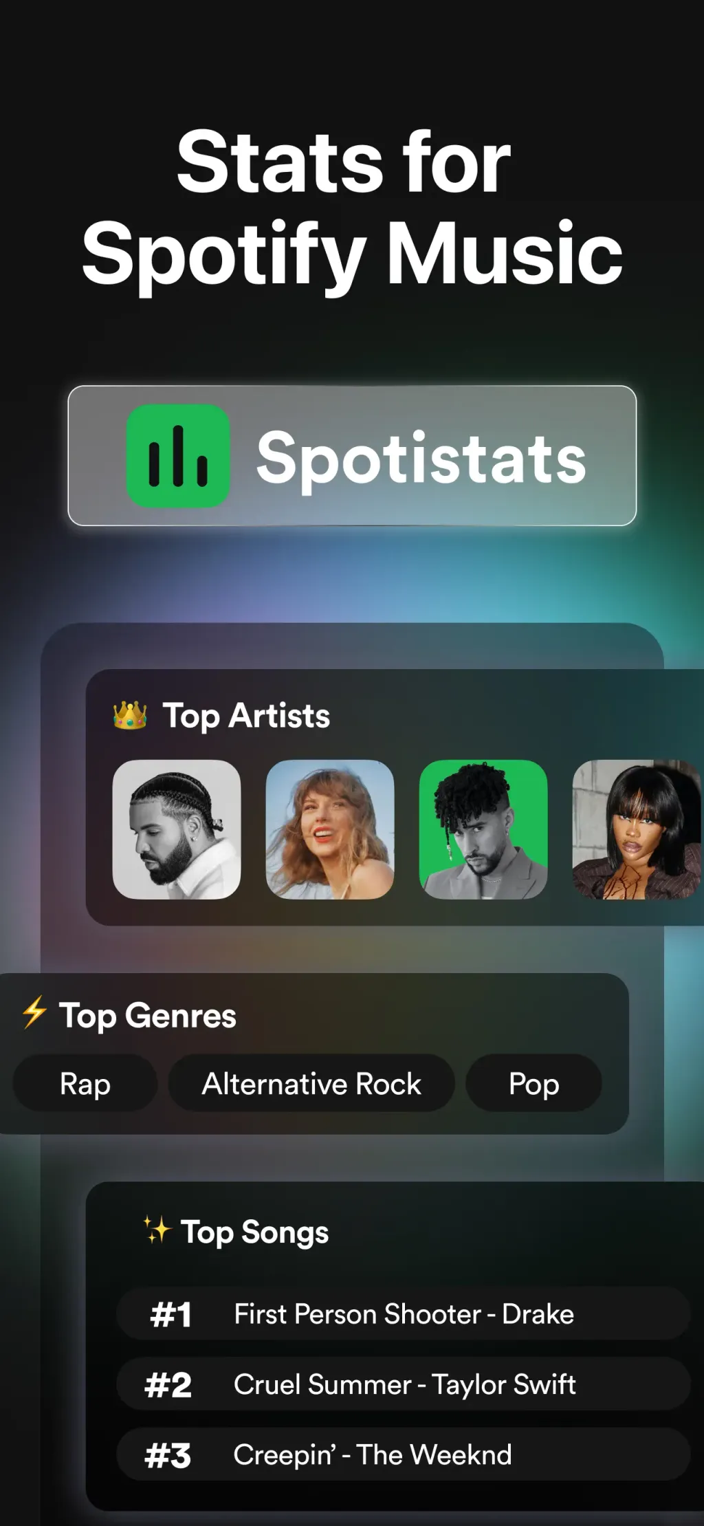 must.fm for Spotify Stats App Store screenshot 1