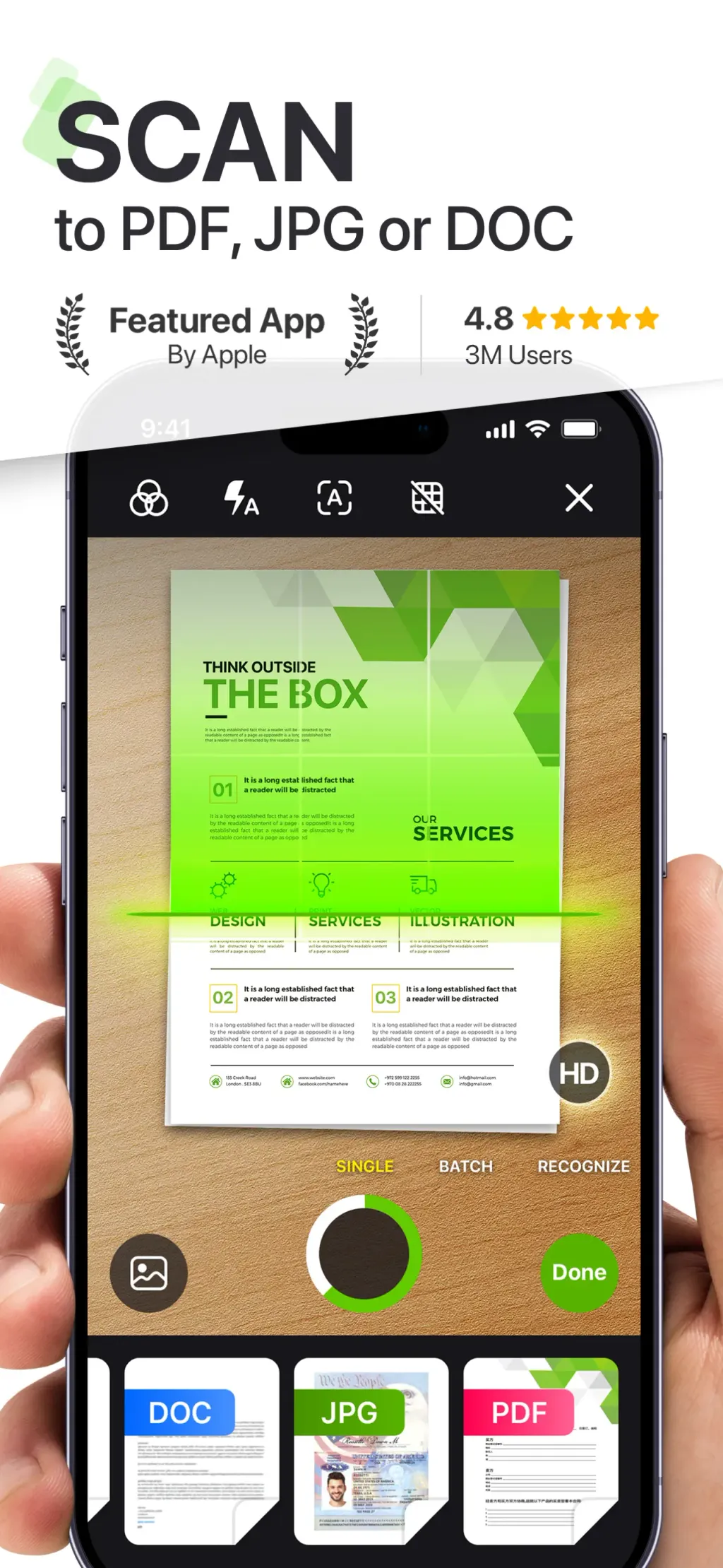 My Scanner: Scan to PDF & Edit screenshot 1