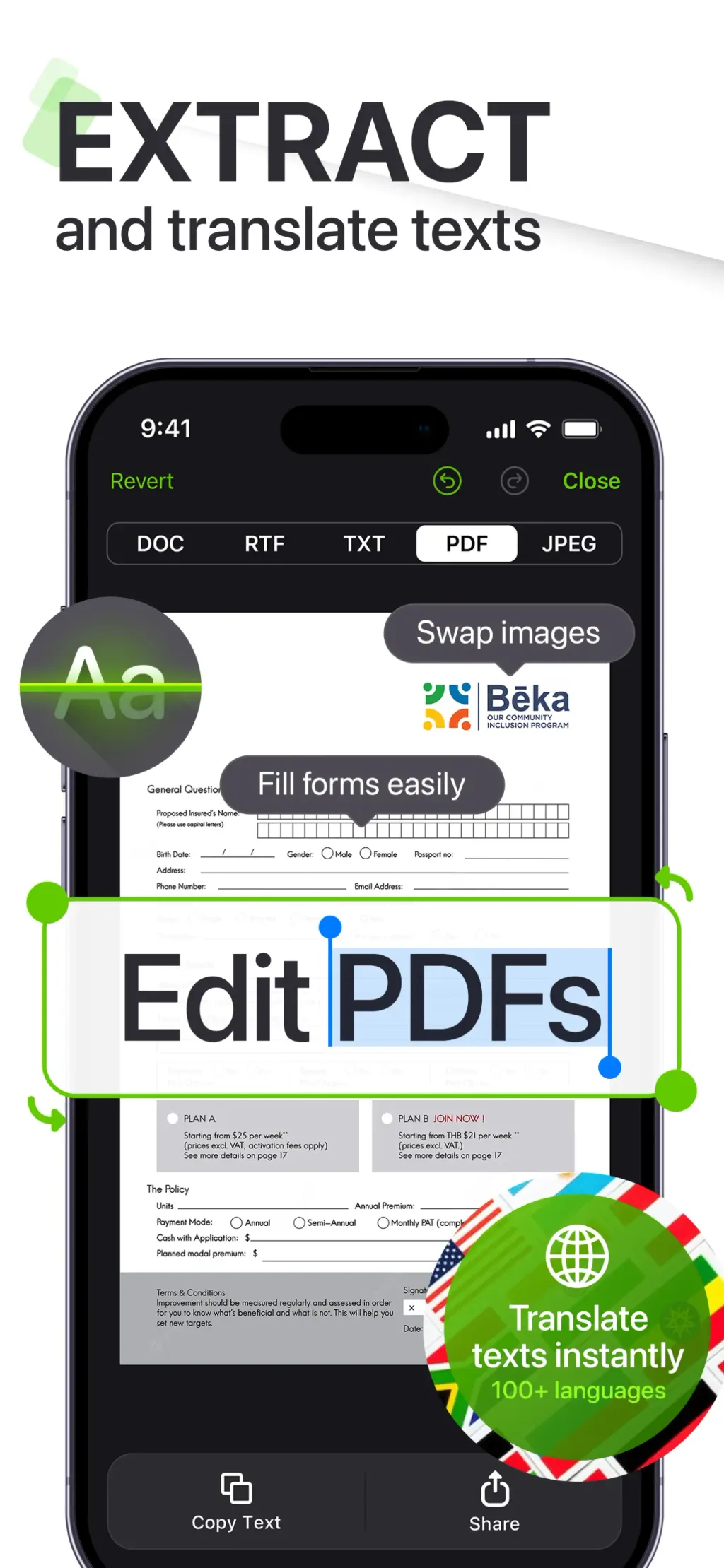 My Scanner: Scan to PDF & Edit App Store screenshot 5