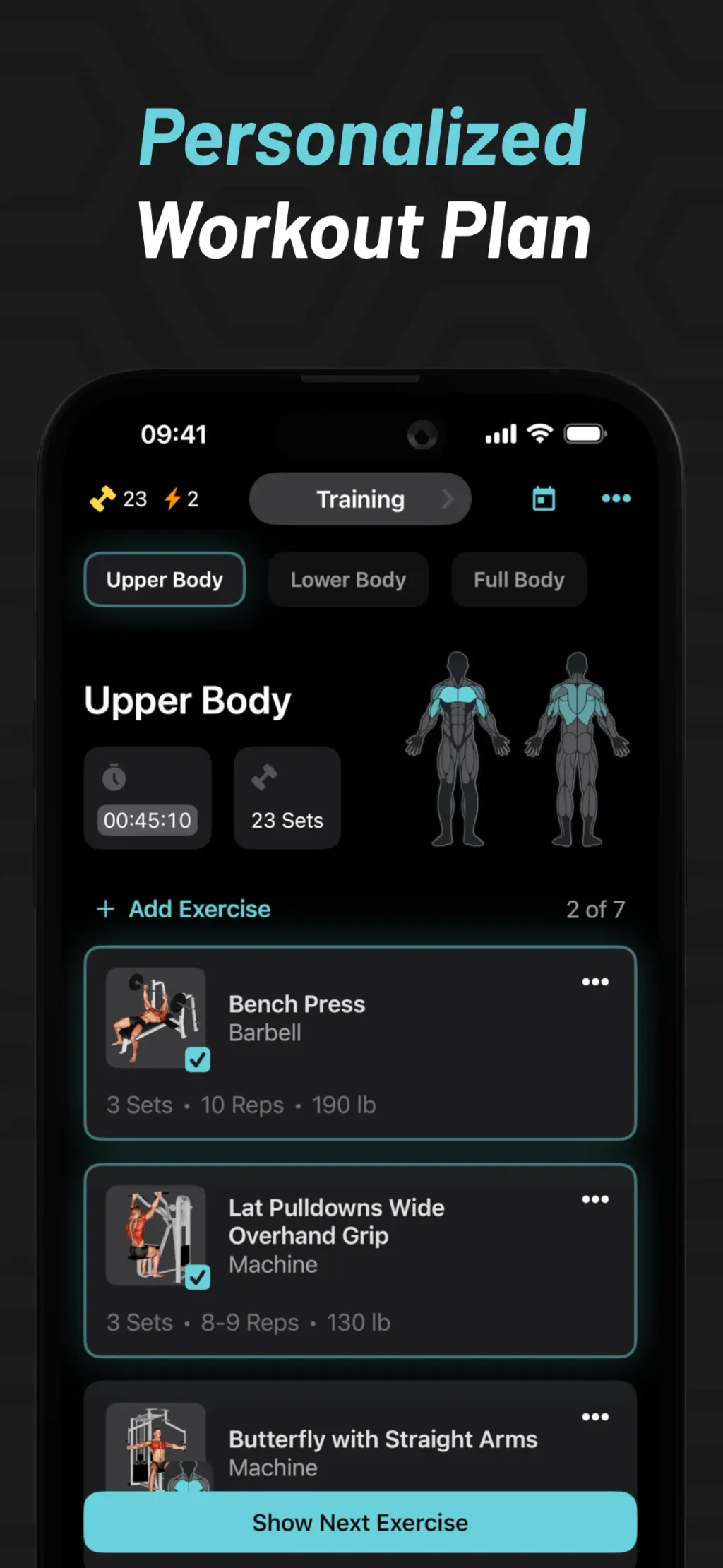 MyFitCoach - Workout Planner screenshot 1