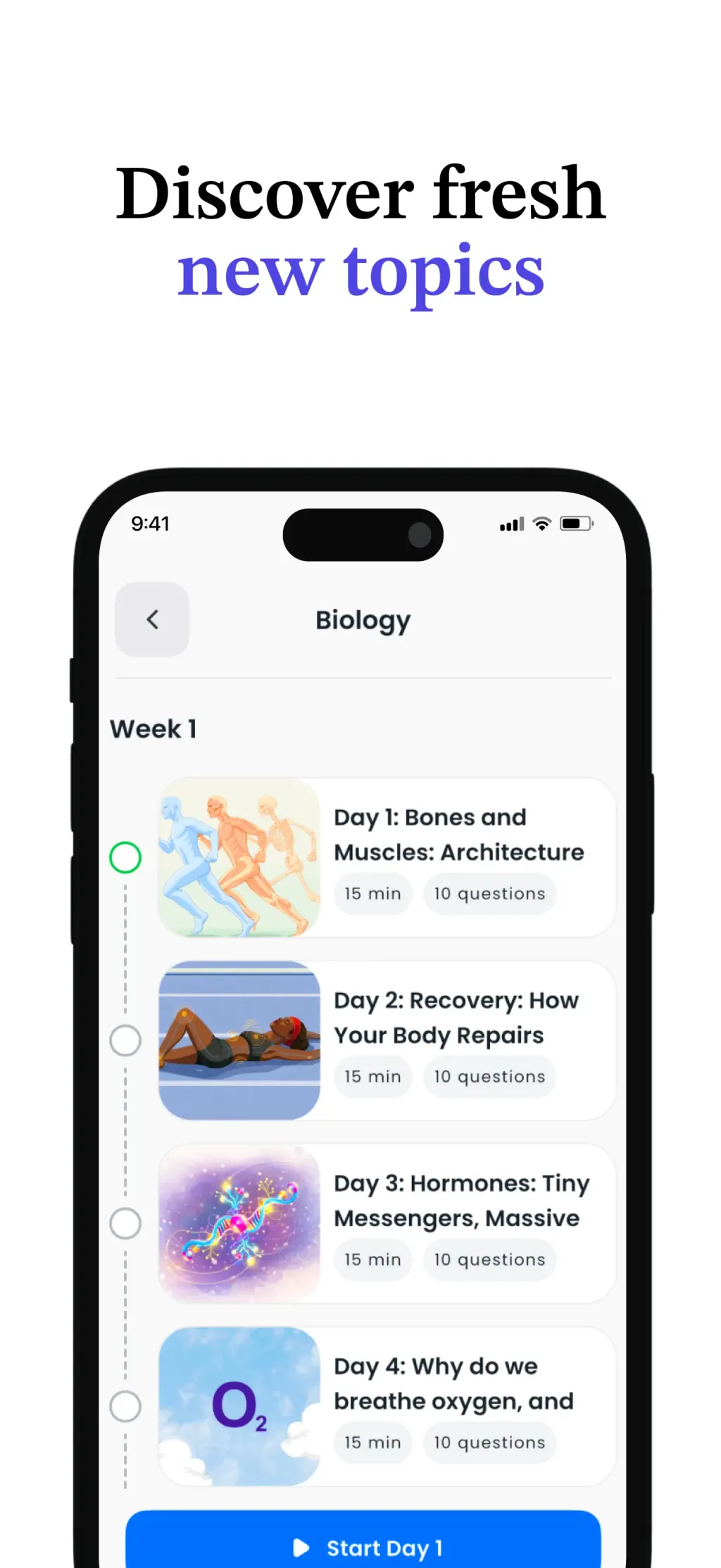 MyGrowth: Daily Micro Learning App Store screenshot 3