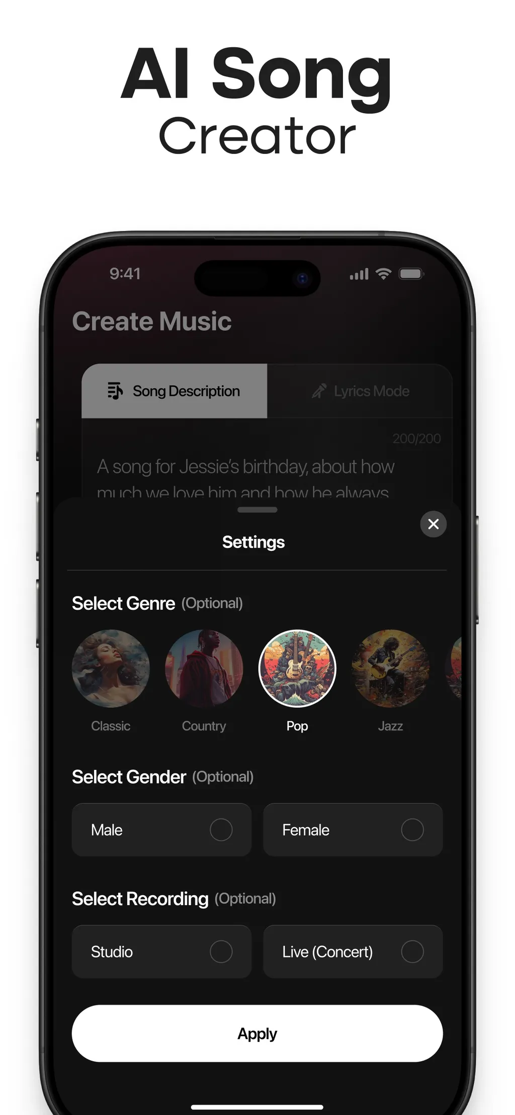 MyTunes : AI Music Generator App Store screenshot 6
