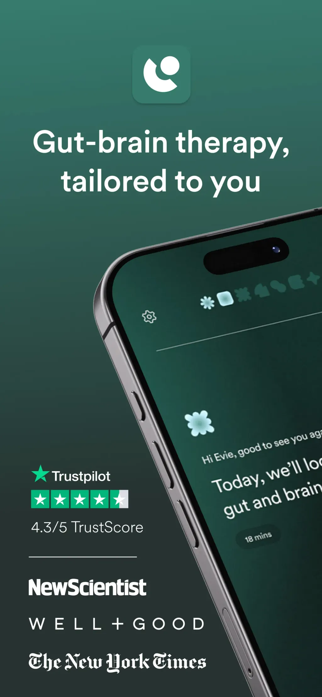 Nerva: Gut-Brain Therapy App Store screenshot 1