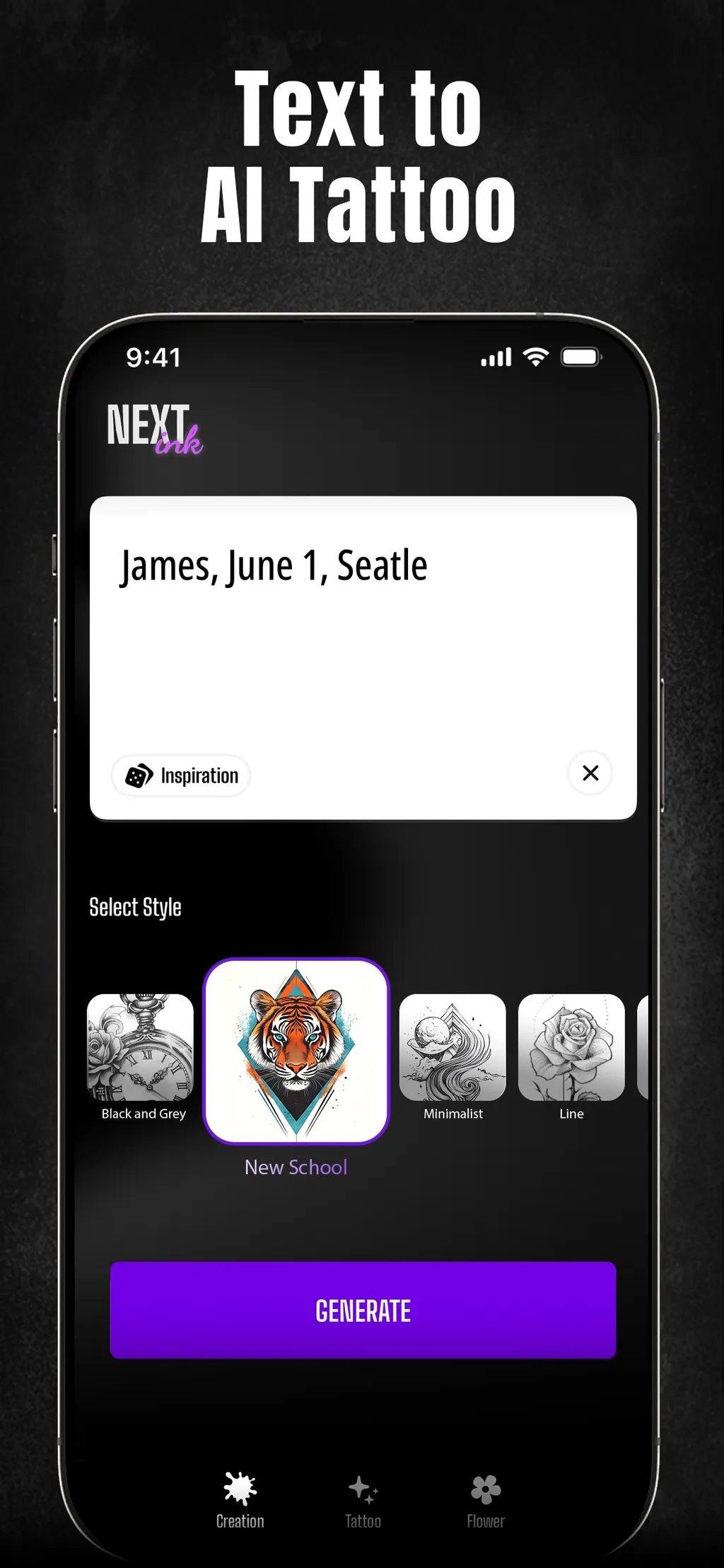 Next Ink: AI Tattoo Design App Store screenshot 7