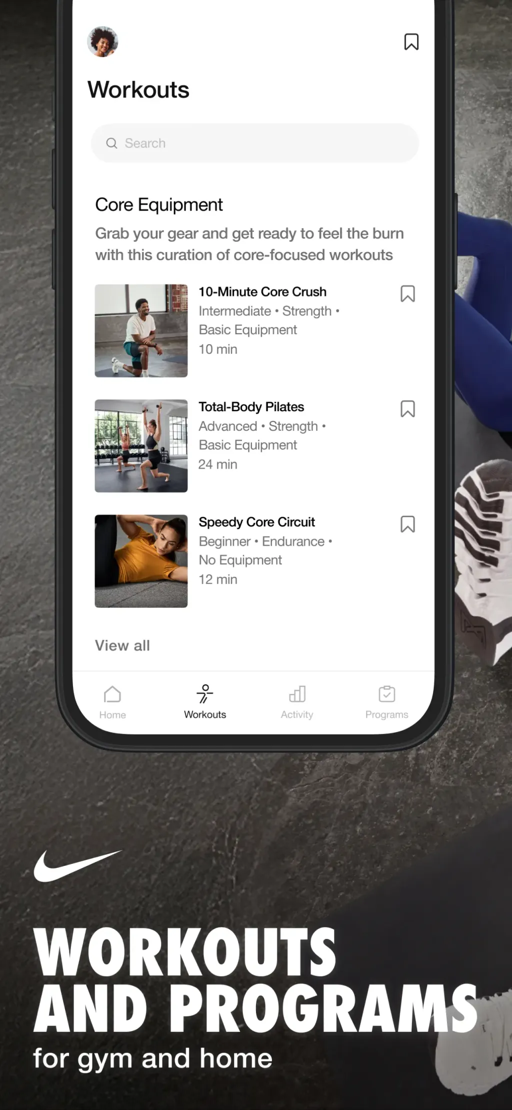 Nike Training Club screenshot 1