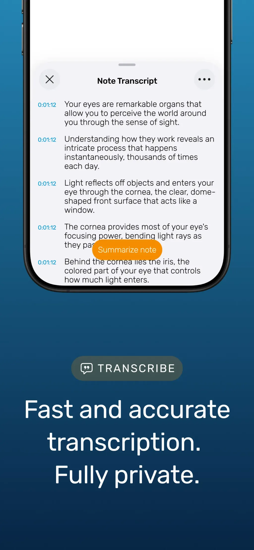 Noted: Record & AI Transcribe App Store screenshot 3