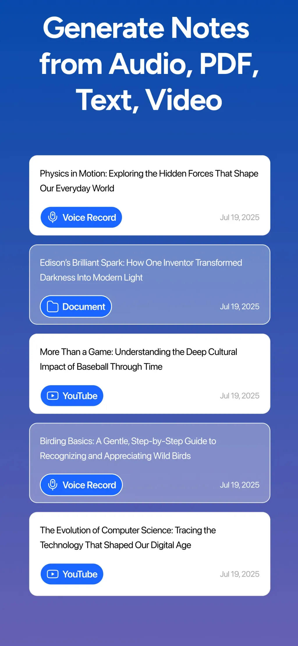 AI Note Taker - NotebookAI App Store screenshot 2