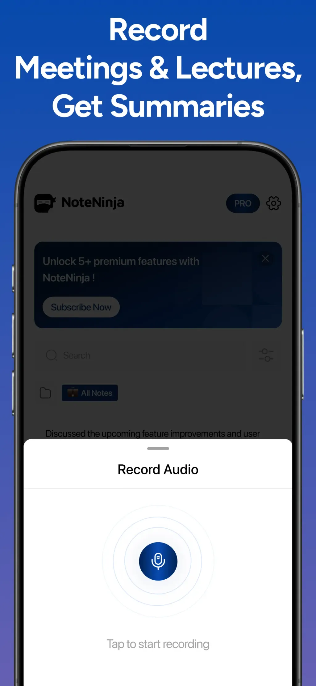 AI Note Taker - NotebookAI App Store screenshot 3